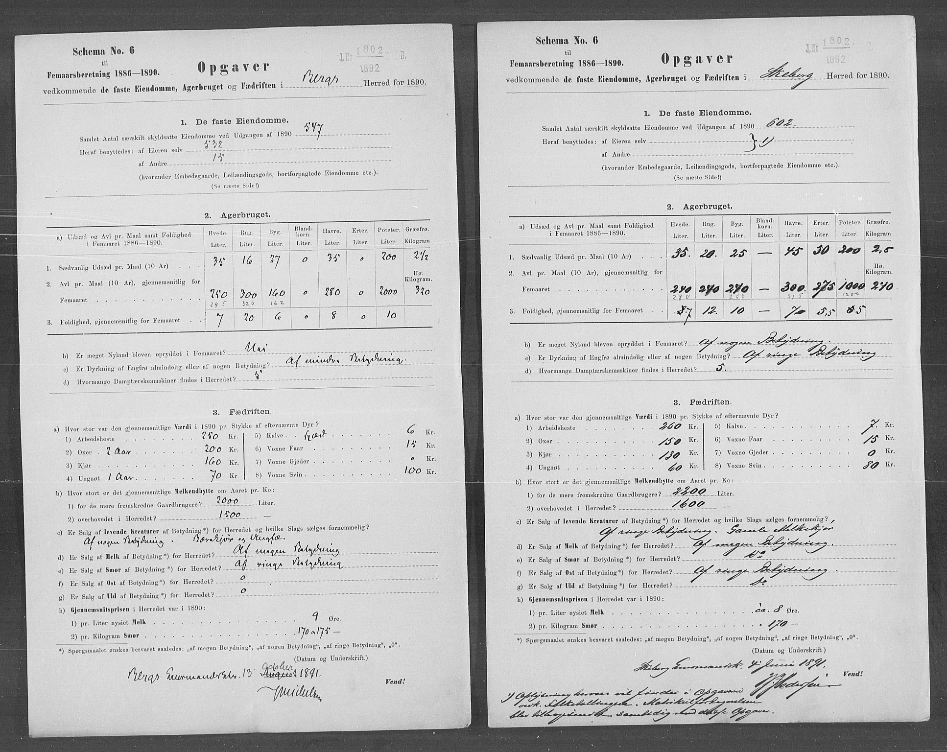 Statistisk sentralbyrå, Næringsøkonomiske emner, Generelt - Amtmennenes femårsberetninger, AV/RA-S-2233/F/Fa/L0070: --, 1886-1890, s. 111