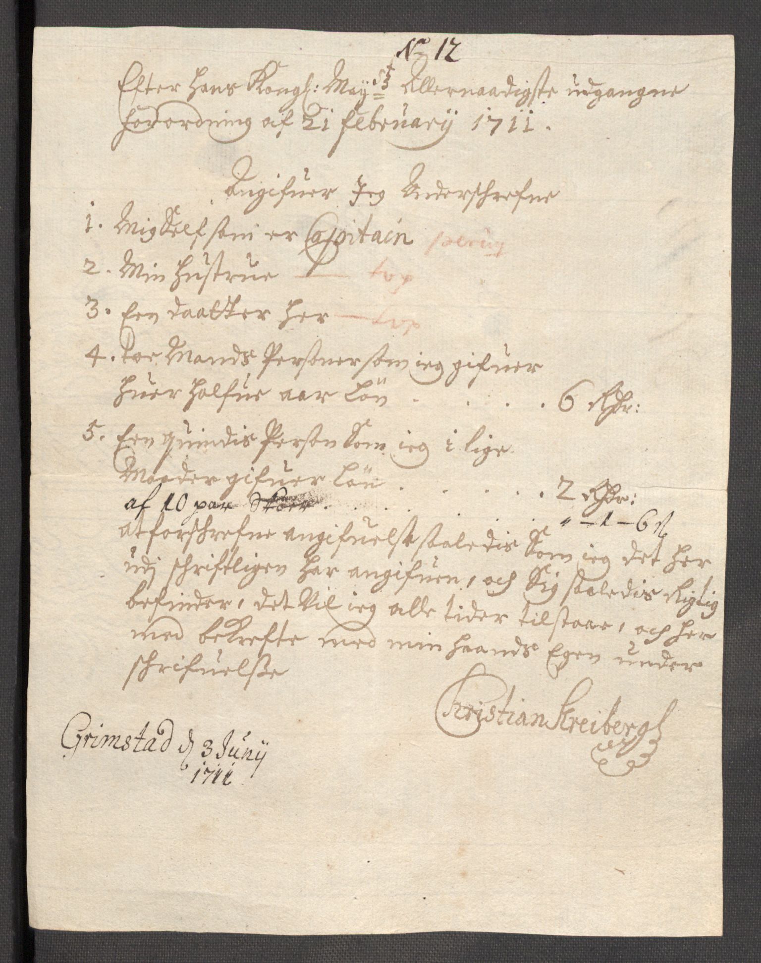 Rentekammeret inntil 1814, Reviderte regnskaper, Fogderegnskap, AV/RA-EA-4092/R57/L3860: Fogderegnskap Fosen, 1711, s. 410