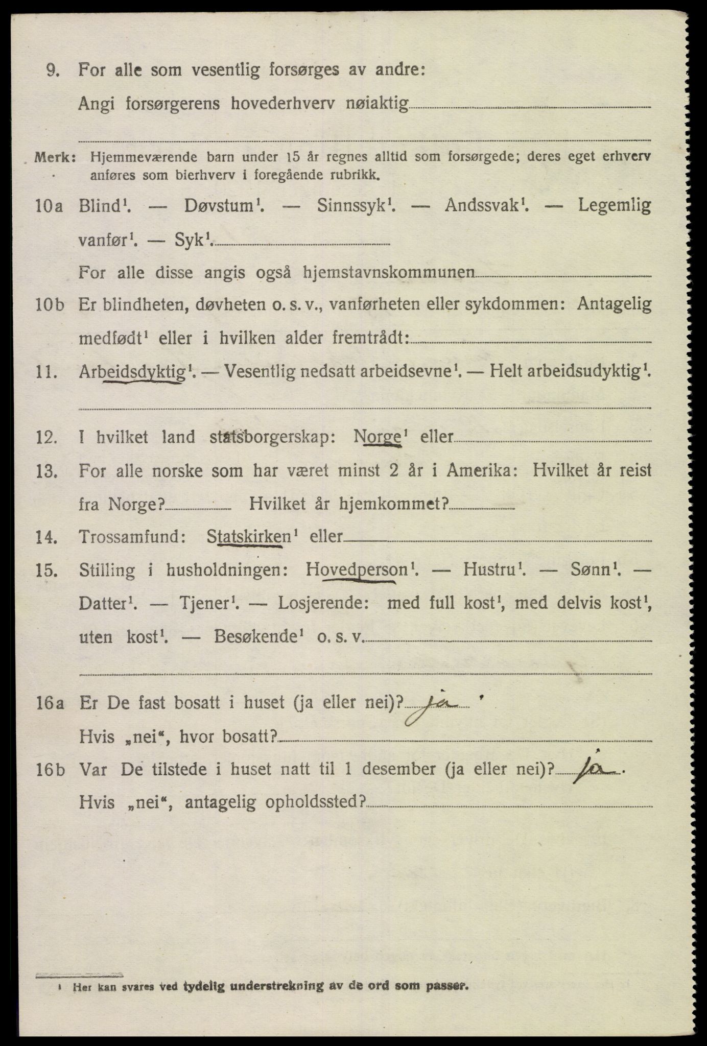 SAK, Folketelling 1920 for 1020 Holum herred, 1920, s. 2632
