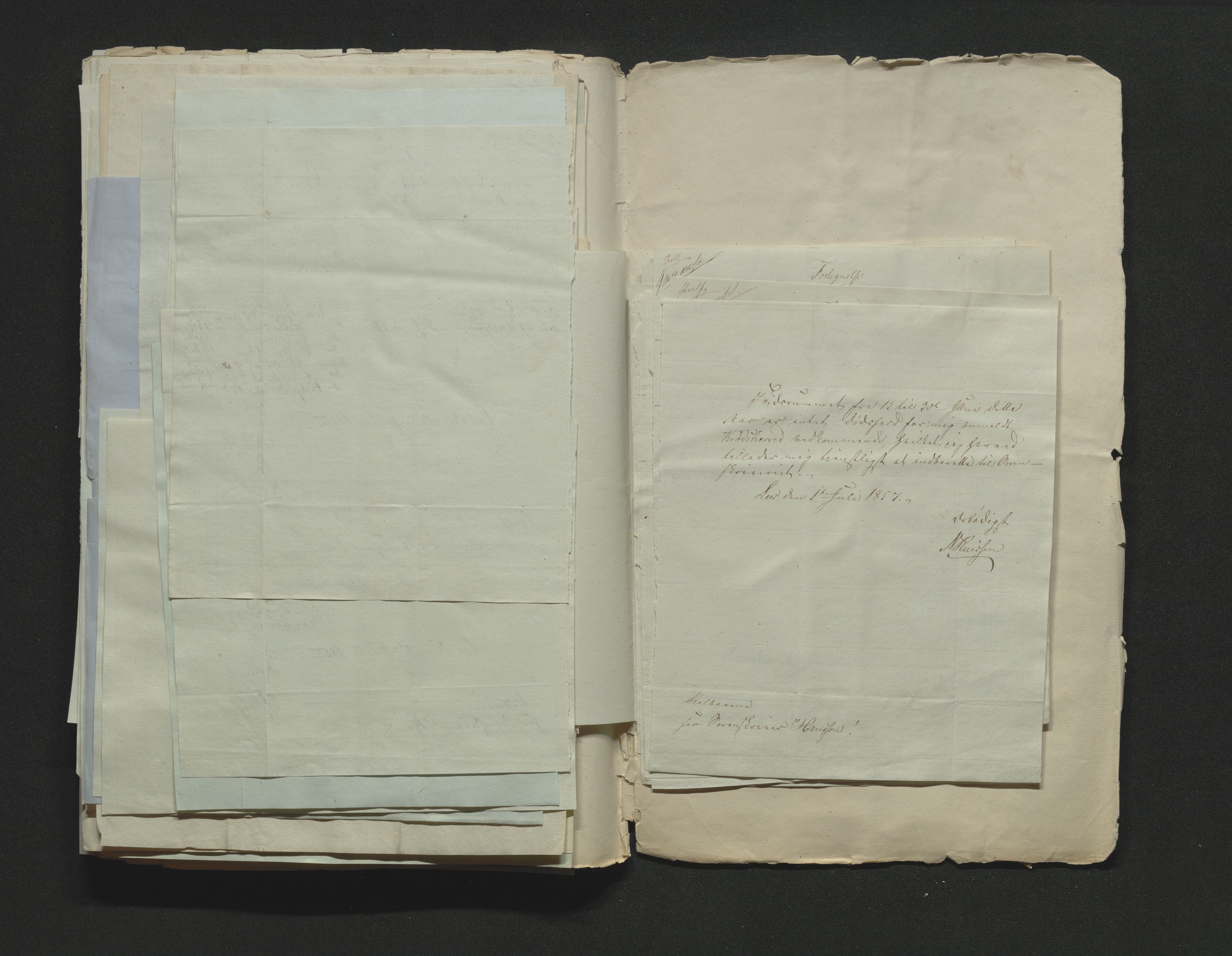 Eiker, Modum og Sigdal sorenskriveri, AV/SAKO-A-123/H/Ha/Hab/L0009: Dødsfallsmeldinger, 1854-1857, s. 534