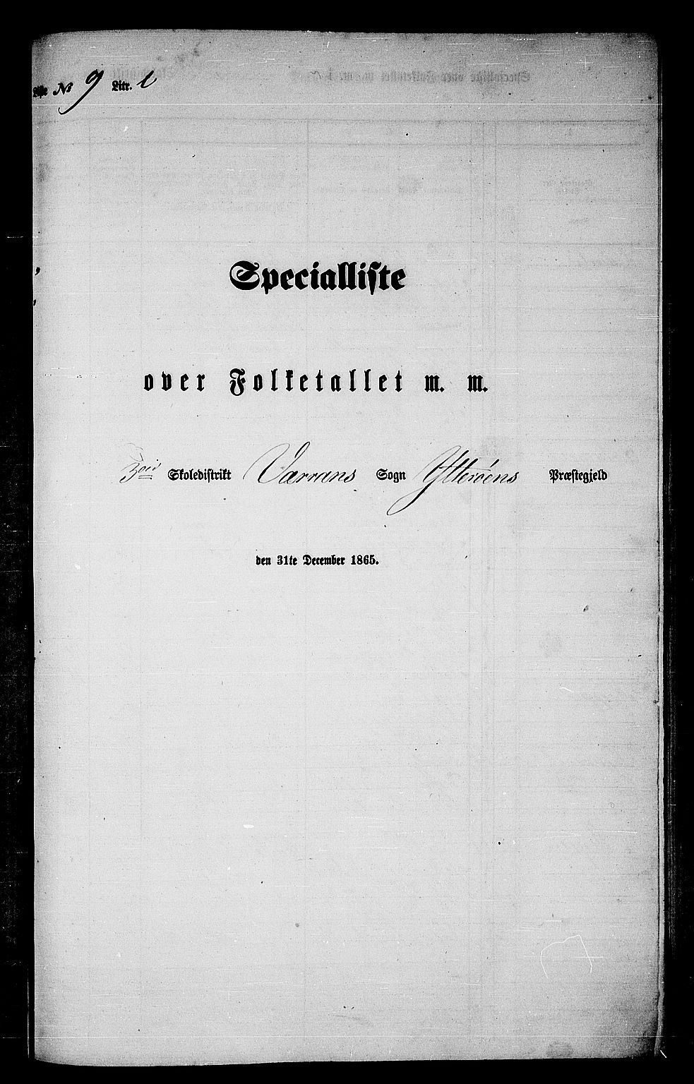 RA, Folketelling 1865 for 1722P Ytterøy prestegjeld, 1865, s. 177