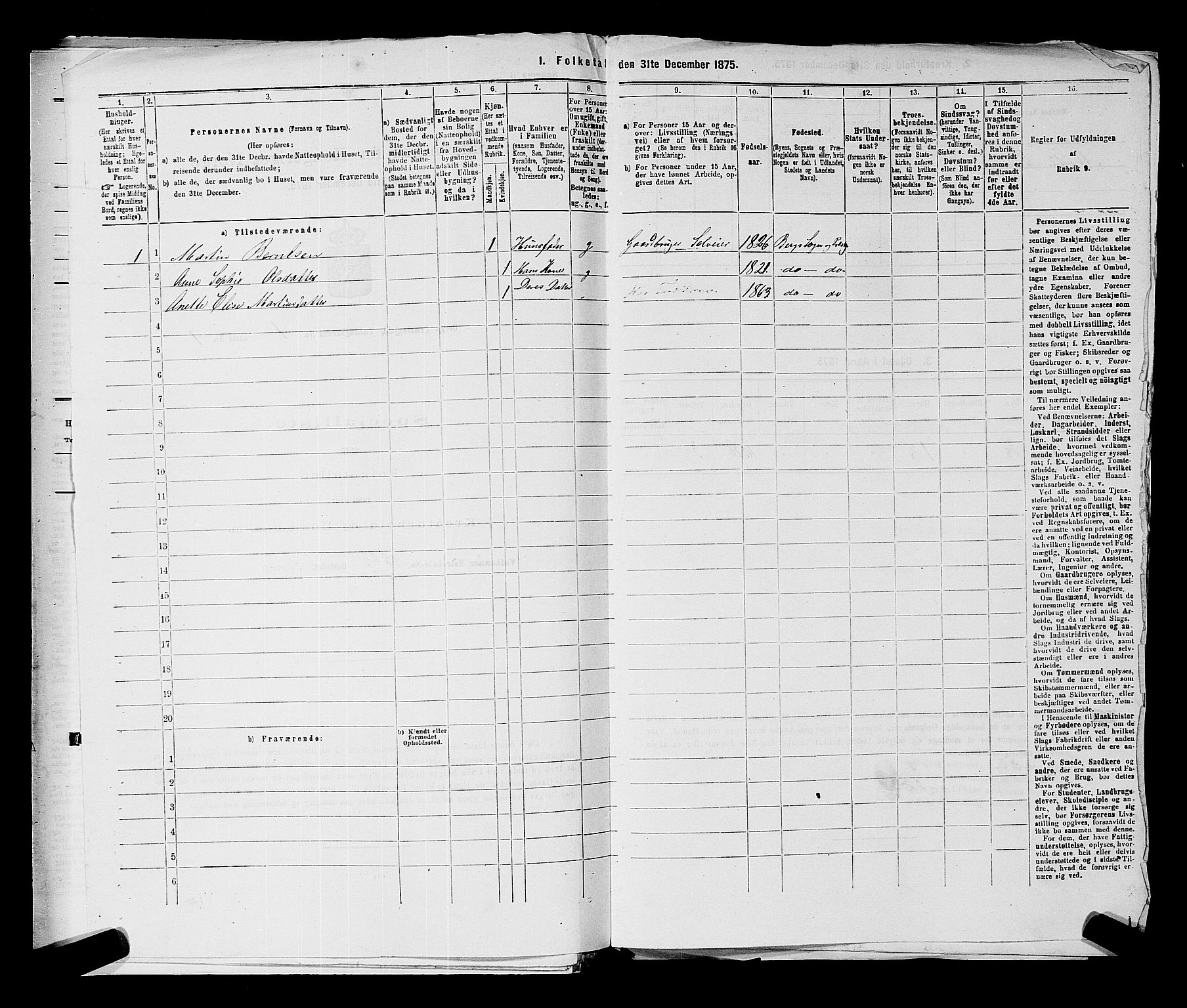 RA, Folketelling 1875 for 0116P Berg prestegjeld, 1875, s. 133