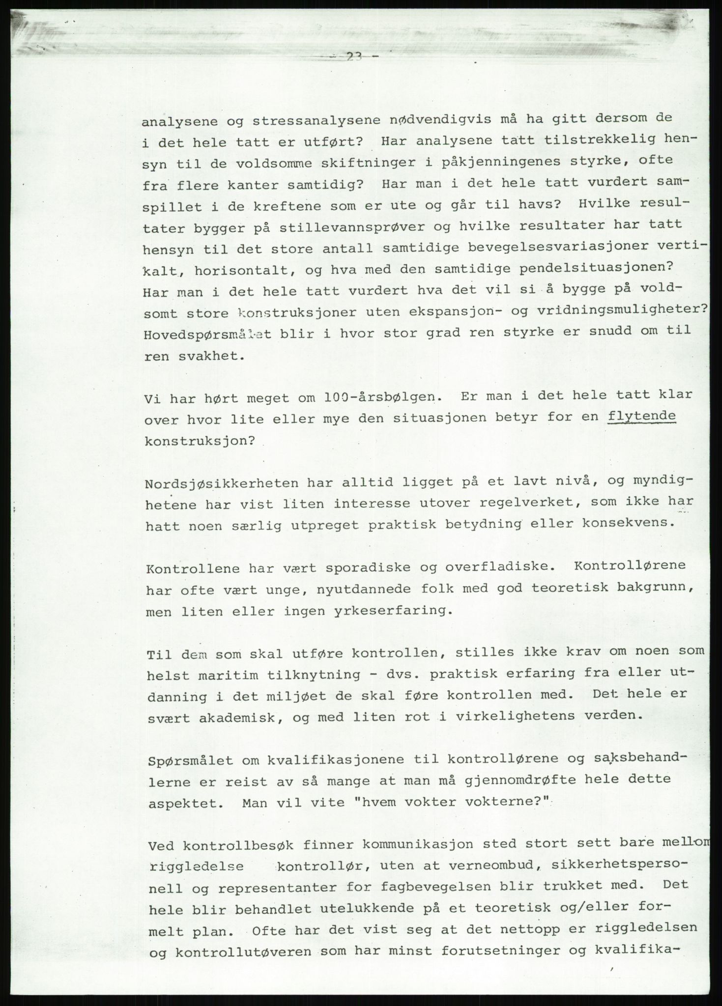 Justisdepartementet, Granskningskommisjonen ved Alexander Kielland-ulykken 27.3.1980, AV/RA-S-1165/D/L0022: Y Forskningsprosjekter (Y8-Y9)/Z Diverse (Doku.liste + Z1-Z15 av 15), 1980-1981, s. 401