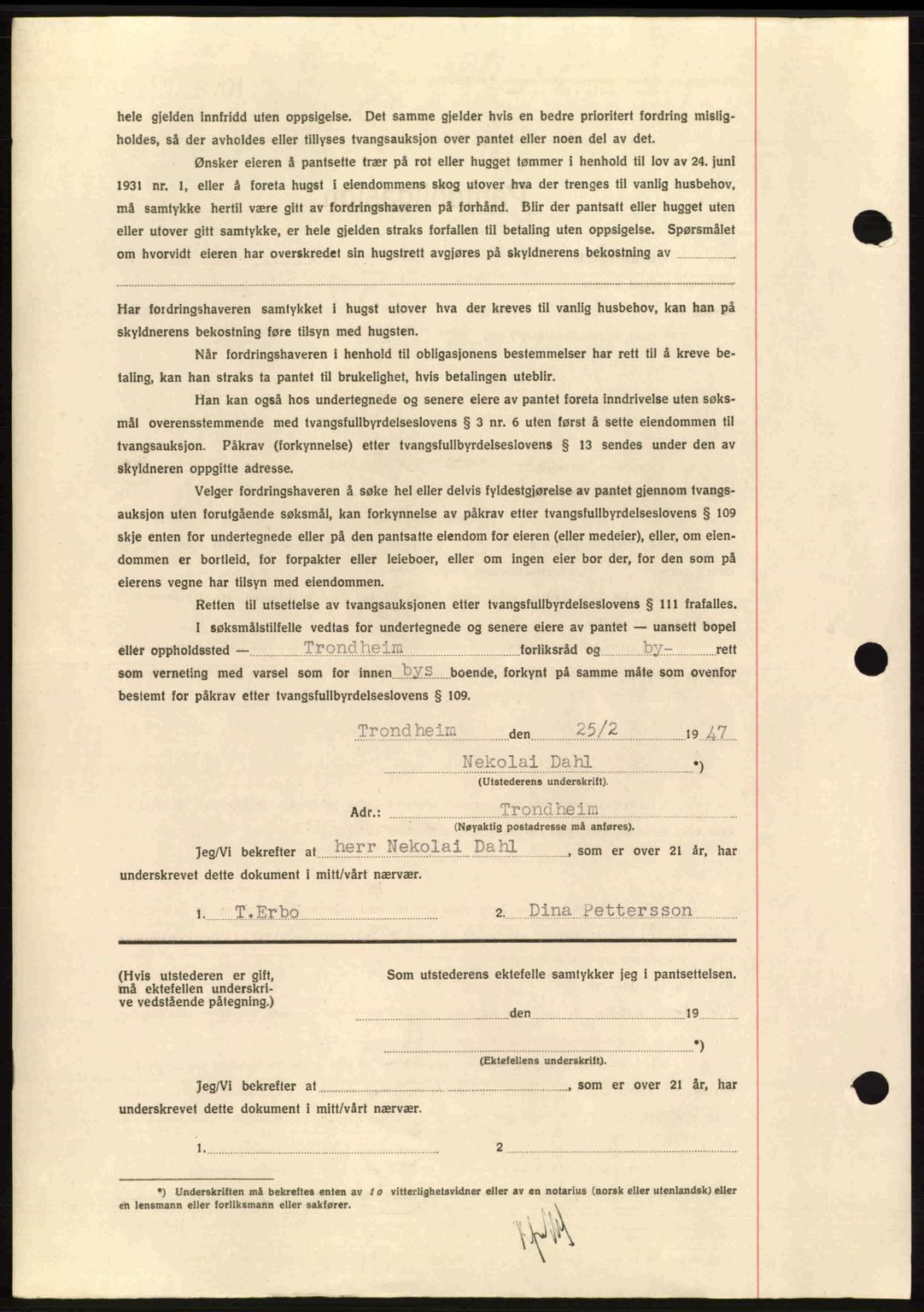 Hitra sorenskriveri, AV/SAT-A-0018/2/2C/2Ca: Pantebok nr. B1, 1939-1949, Dagboknr: 336/1947