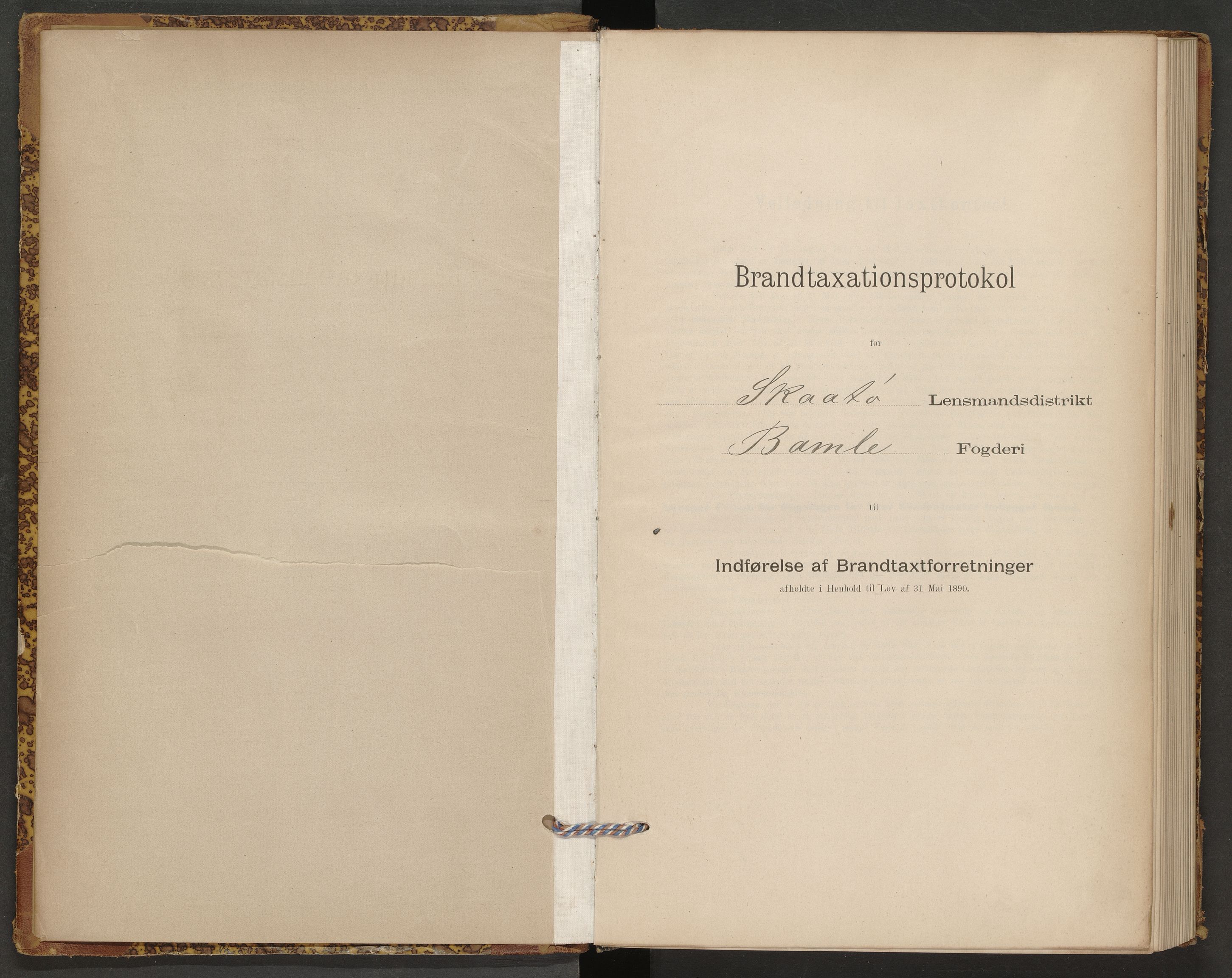 Skåtøy lensmannskontor, AV/SAKO-A-574/Y/Yd/Ydb/L0001: Skjematakstprotokoll, 1896-1903