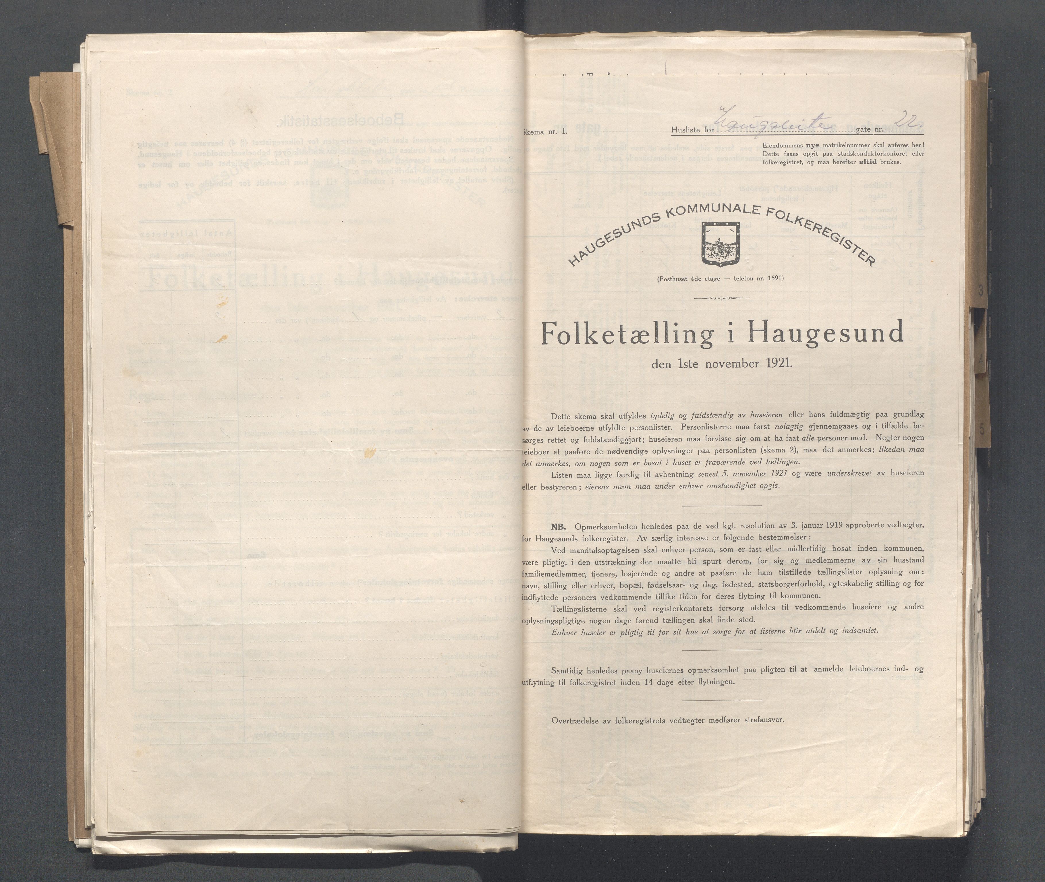 IKAR, Kommunal folketelling 1.11.1921 for Haugesund, 1921, s. 1894