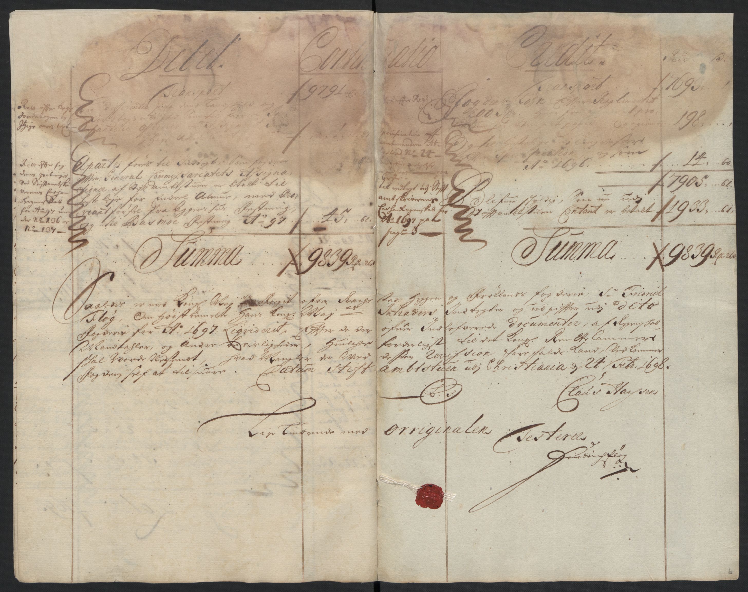 Rentekammeret inntil 1814, Reviderte regnskaper, Fogderegnskap, AV/RA-EA-4092/R07/L0287: Fogderegnskap Rakkestad, Heggen og Frøland, 1697, s. 8
