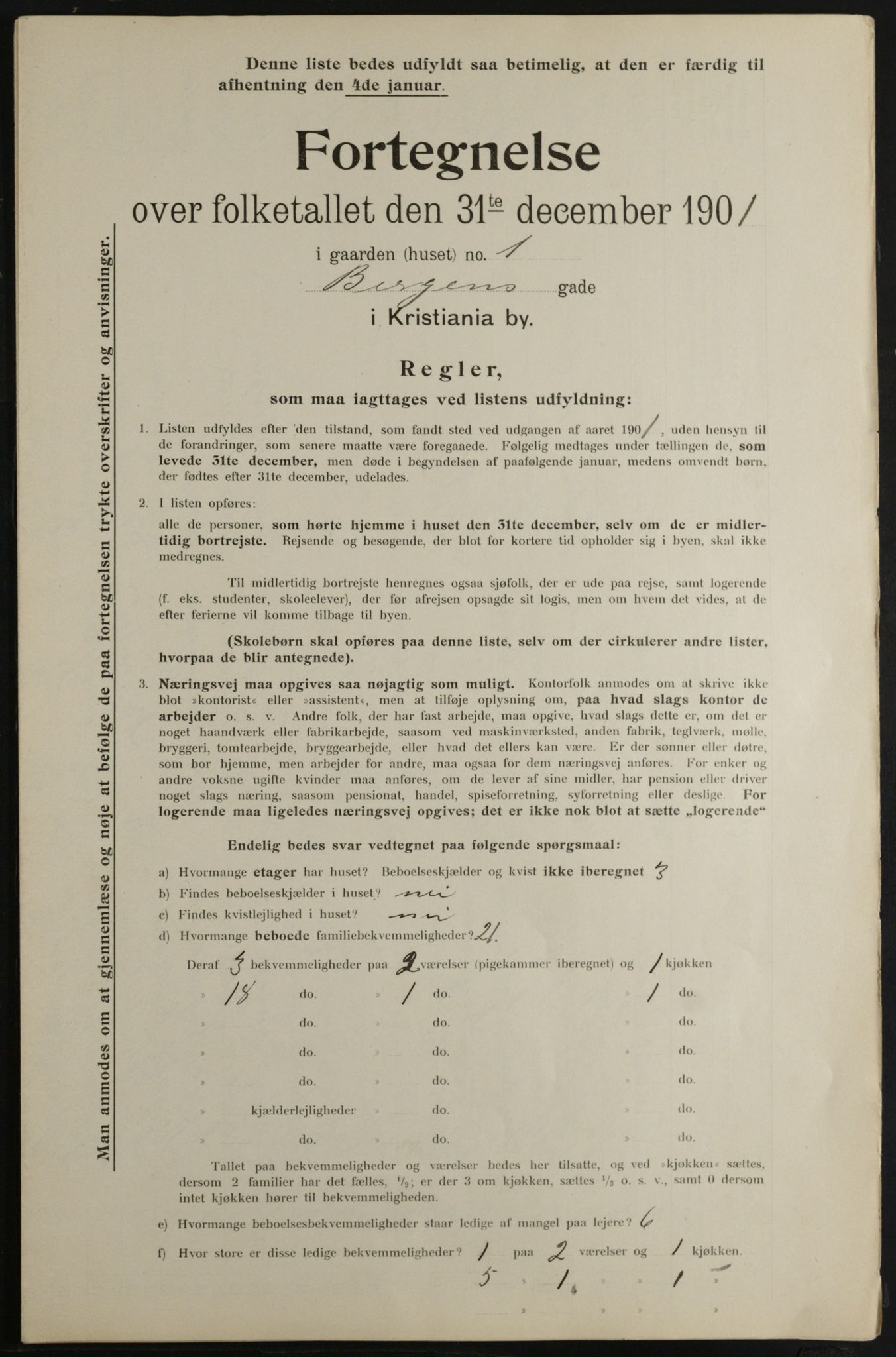 OBA, Kommunal folketelling 31.12.1901 for Kristiania kjøpstad, 1901, s. 708