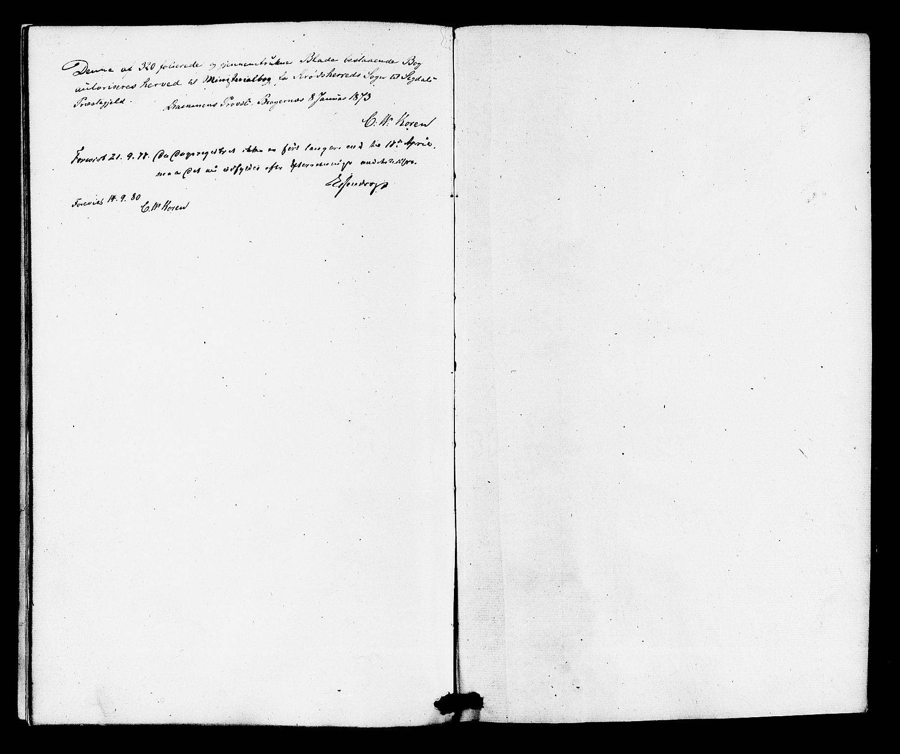 Krødsherad kirkebøker, AV/SAKO-A-19/F/Fa/L0004: Ministerialbok nr. 4, 1873-1878