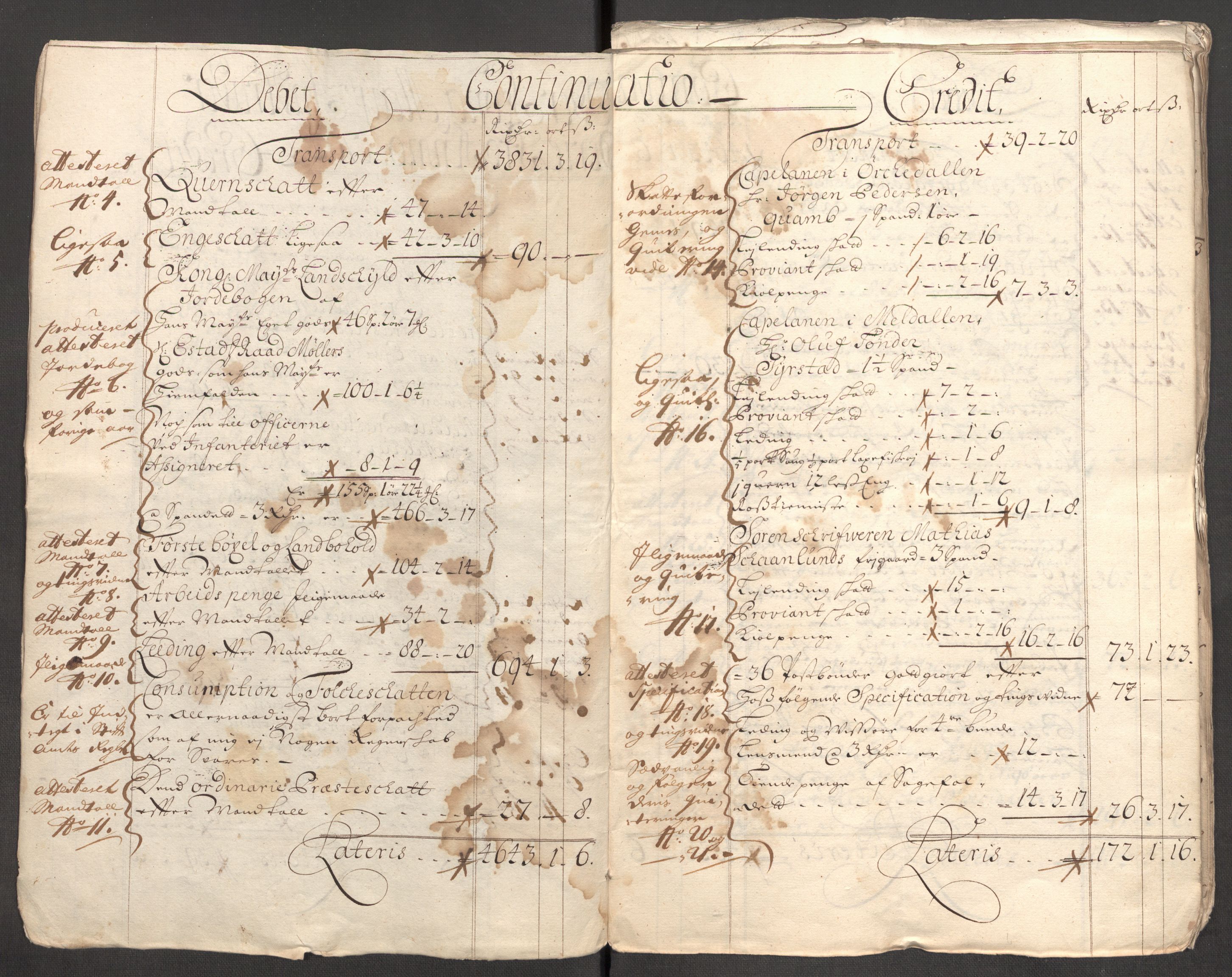 Rentekammeret inntil 1814, Reviderte regnskaper, Fogderegnskap, AV/RA-EA-4092/R60/L3952: Fogderegnskap Orkdal og Gauldal, 1702, s. 5