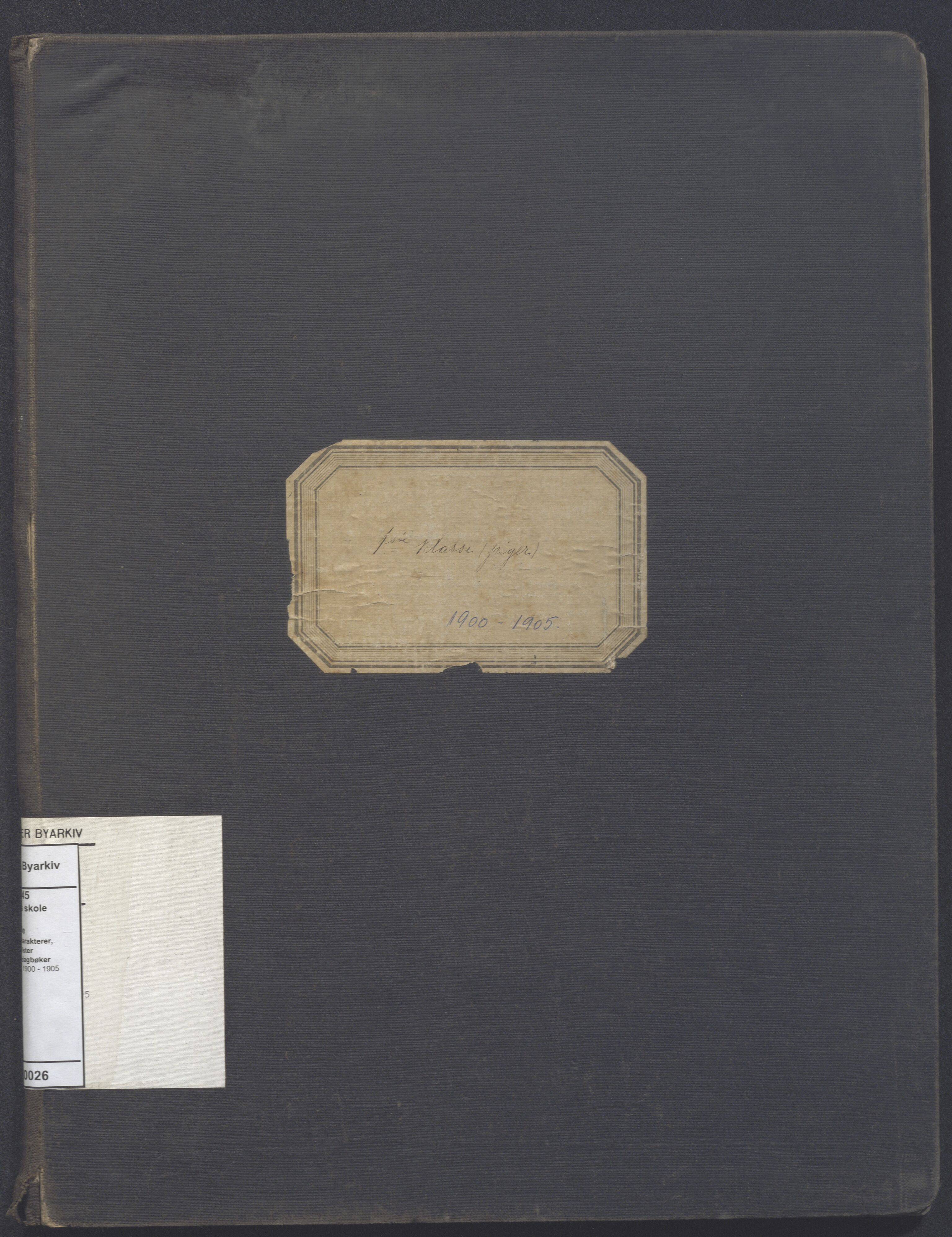 Stavanger kommune. Johannes skole, BYST/A-0445/G/Ga/L0026: Klassedagbok, 1900-1905
