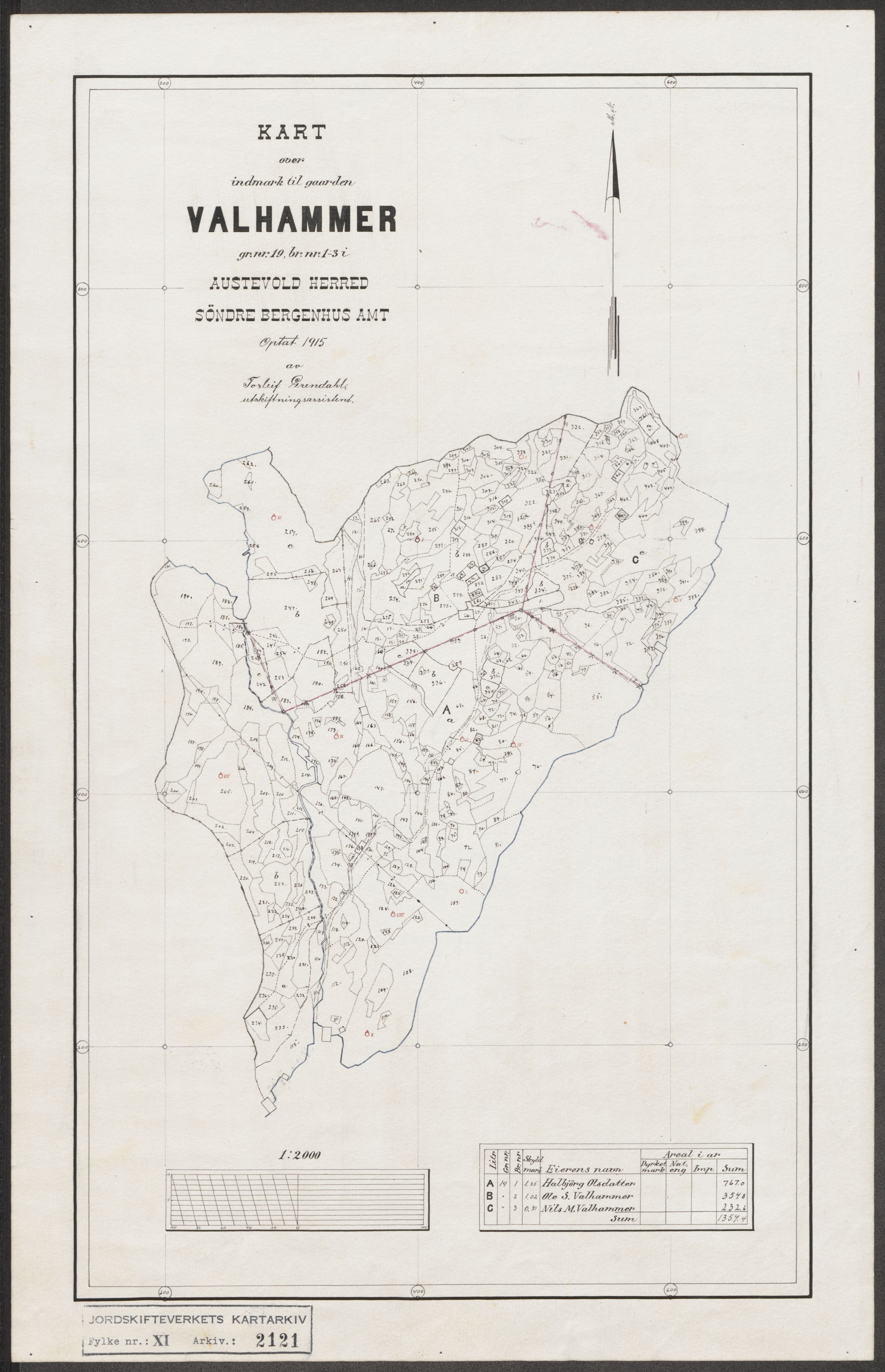 Jordskifteverkets kartarkiv, AV/RA-S-3929/T, 1859-1988, s. 2340