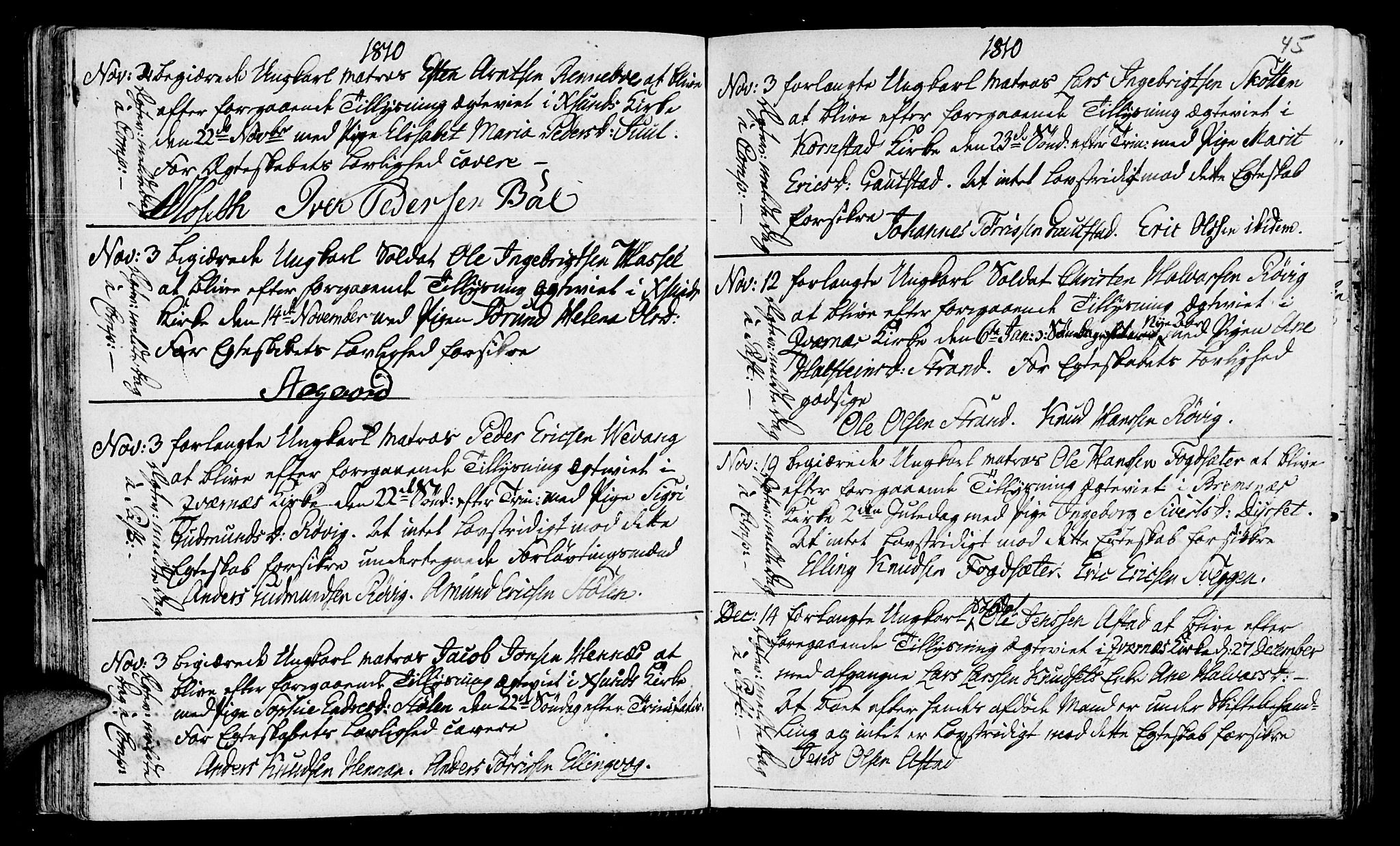 Ministerialprotokoller, klokkerbøker og fødselsregistre - Møre og Romsdal, AV/SAT-A-1454/568/L0795: Ministerialbok nr. 568A04, 1802-1845, s. 45