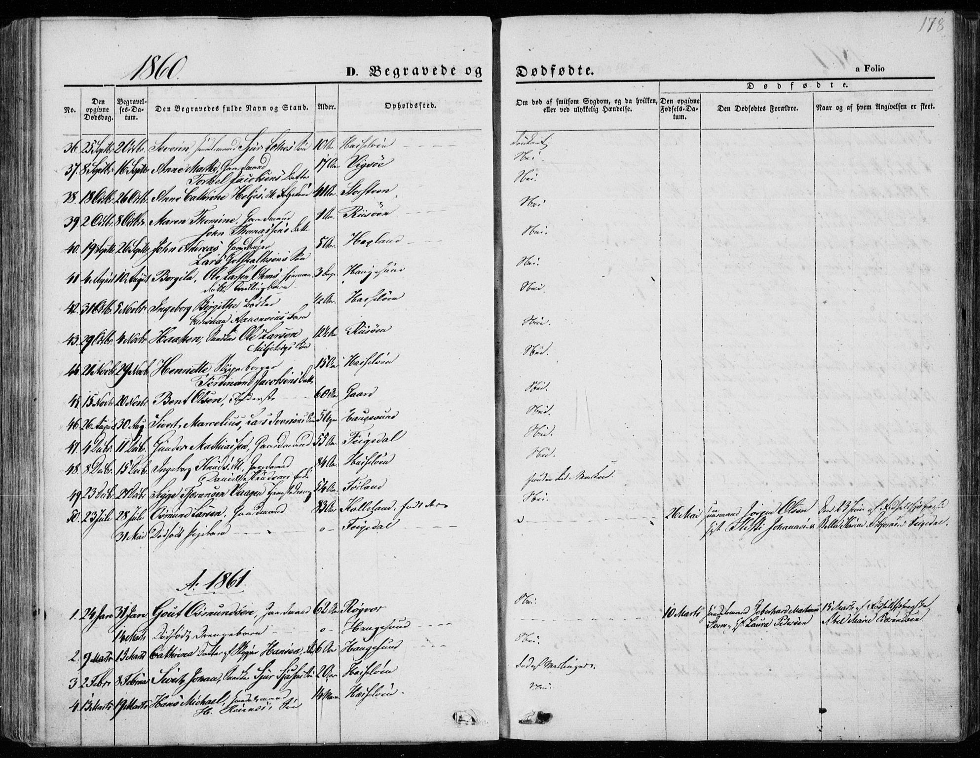 Torvastad sokneprestkontor, SAST/A -101857/H/Ha/Haa/L0011: Ministerialbok nr. A 11, 1857-1866, s. 178