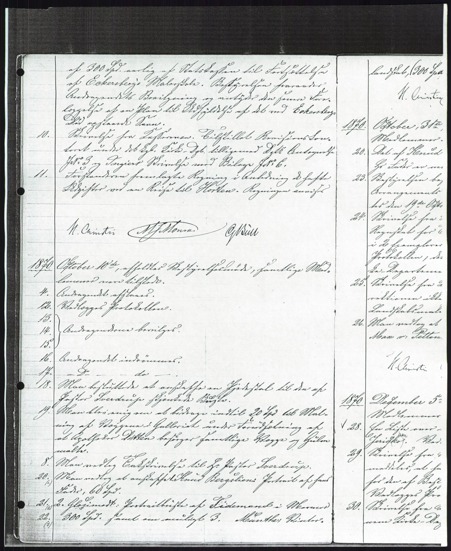 Nasjonalgalleriet, NMFK/NG-1000/A/Aa/L0001: Forhandlingsprotokoll 1869-1877, 1869-1877, s. 13