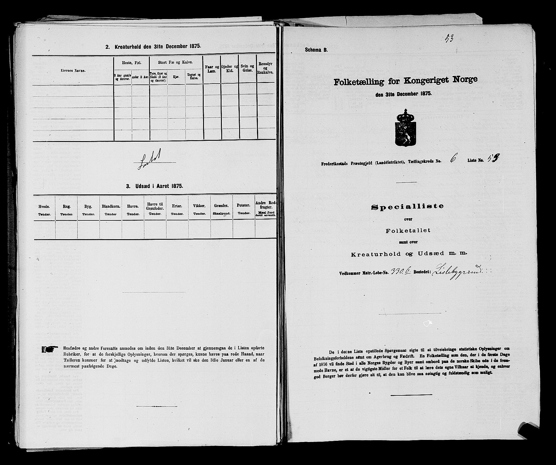 RA, Folketelling 1875 for 0132L Fredrikstad prestegjeld, Glemmen sokn, 1875, s. 1256