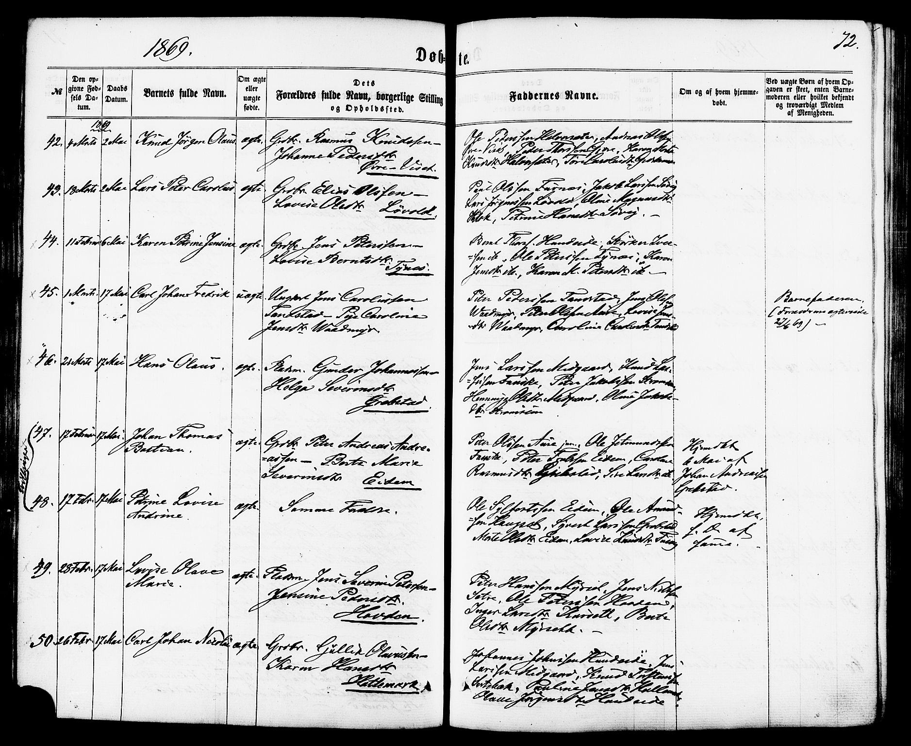 Ministerialprotokoller, klokkerbøker og fødselsregistre - Møre og Romsdal, AV/SAT-A-1454/522/L0314: Ministerialbok nr. 522A09, 1863-1877, s. 72