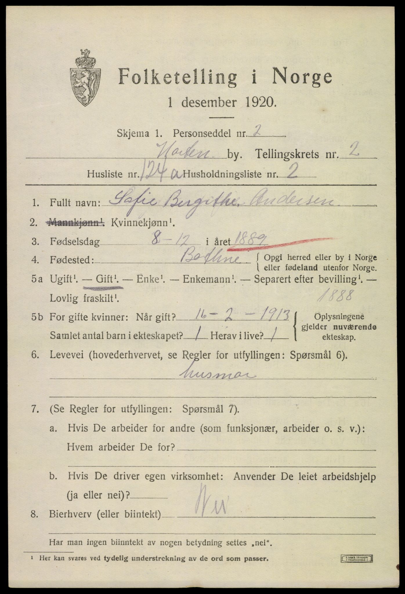 SAKO, Folketelling 1920 for 0703 Horten kjøpstad, 1920, s. 12075