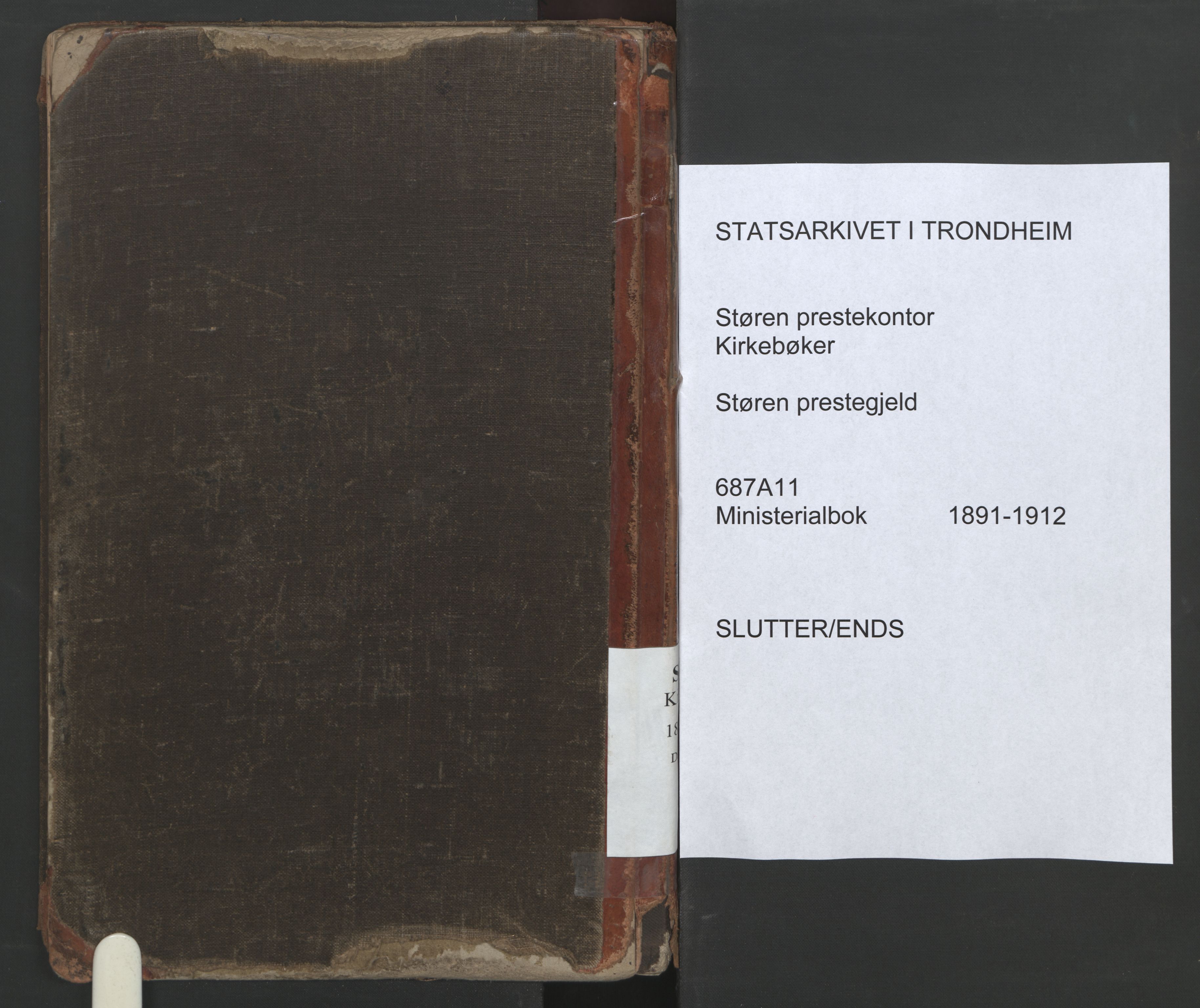 Ministerialprotokoller, klokkerbøker og fødselsregistre - Sør-Trøndelag, AV/SAT-A-1456/687/L1005: Dagsregister nr. 687A11, 1891-1912