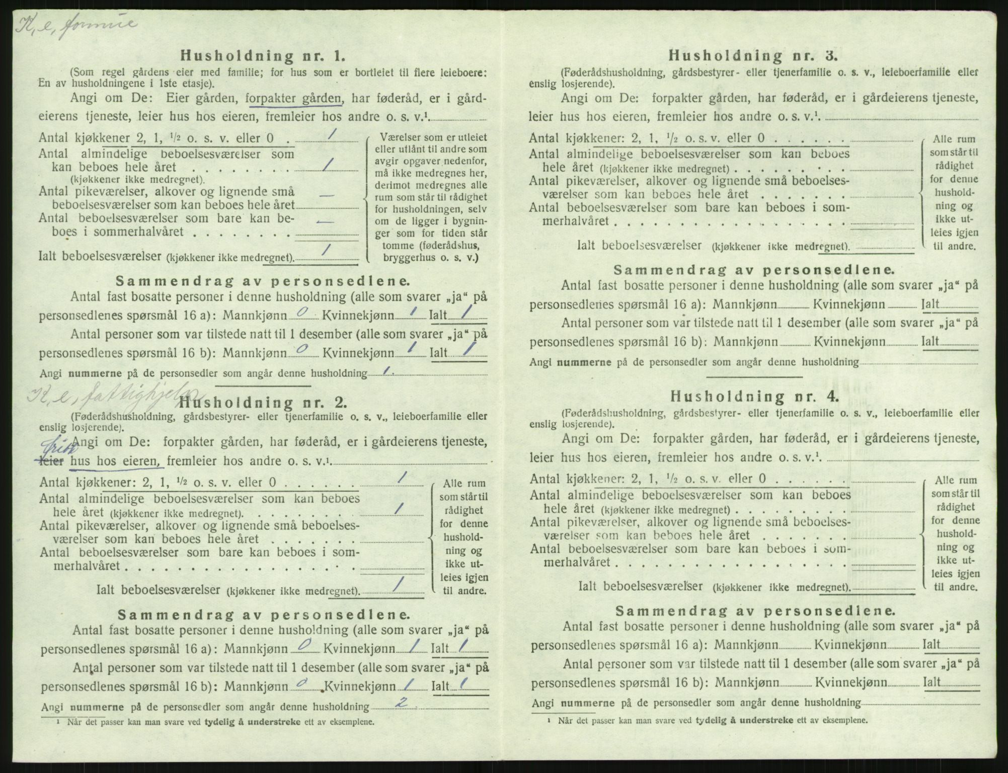 SAK, Folketelling 1920 for 0914 Holt herred, 1920, s. 713