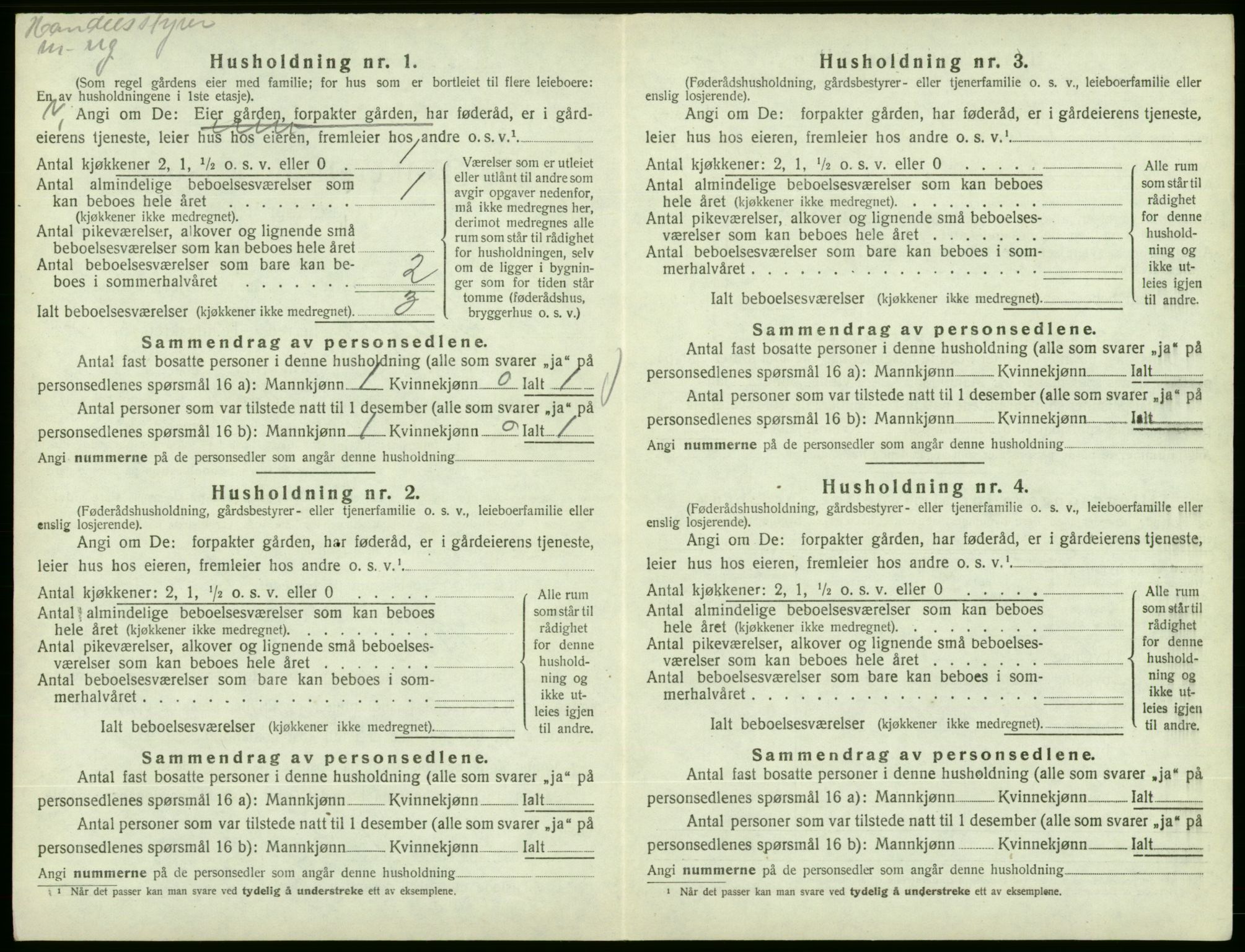 SAB, Folketelling 1920 for 1213 Fjelberg herred, 1920, s. 393