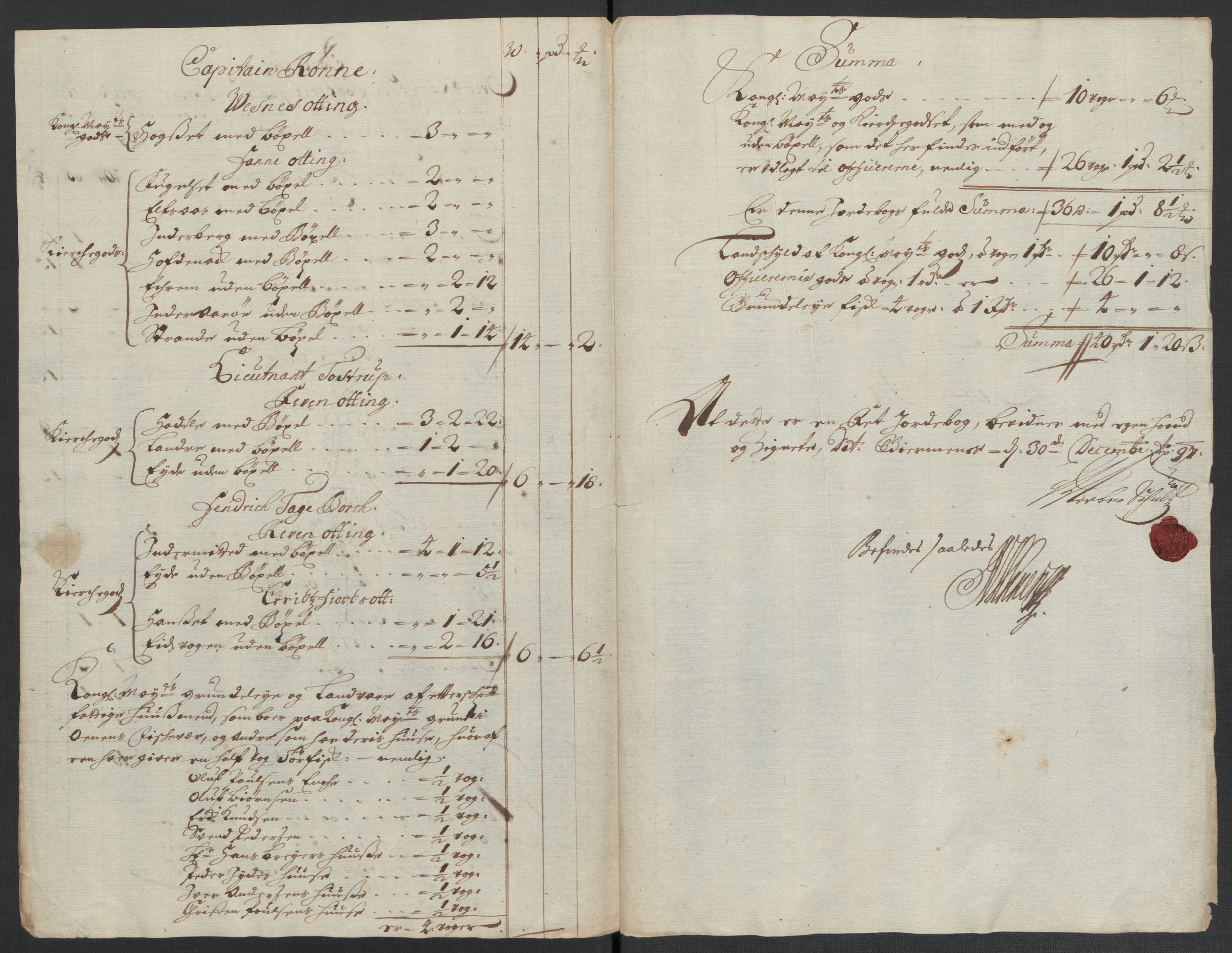 Rentekammeret inntil 1814, Reviderte regnskaper, Fogderegnskap, RA/EA-4092/R55/L3653: Fogderegnskap Romsdal, 1697-1698, s. 107