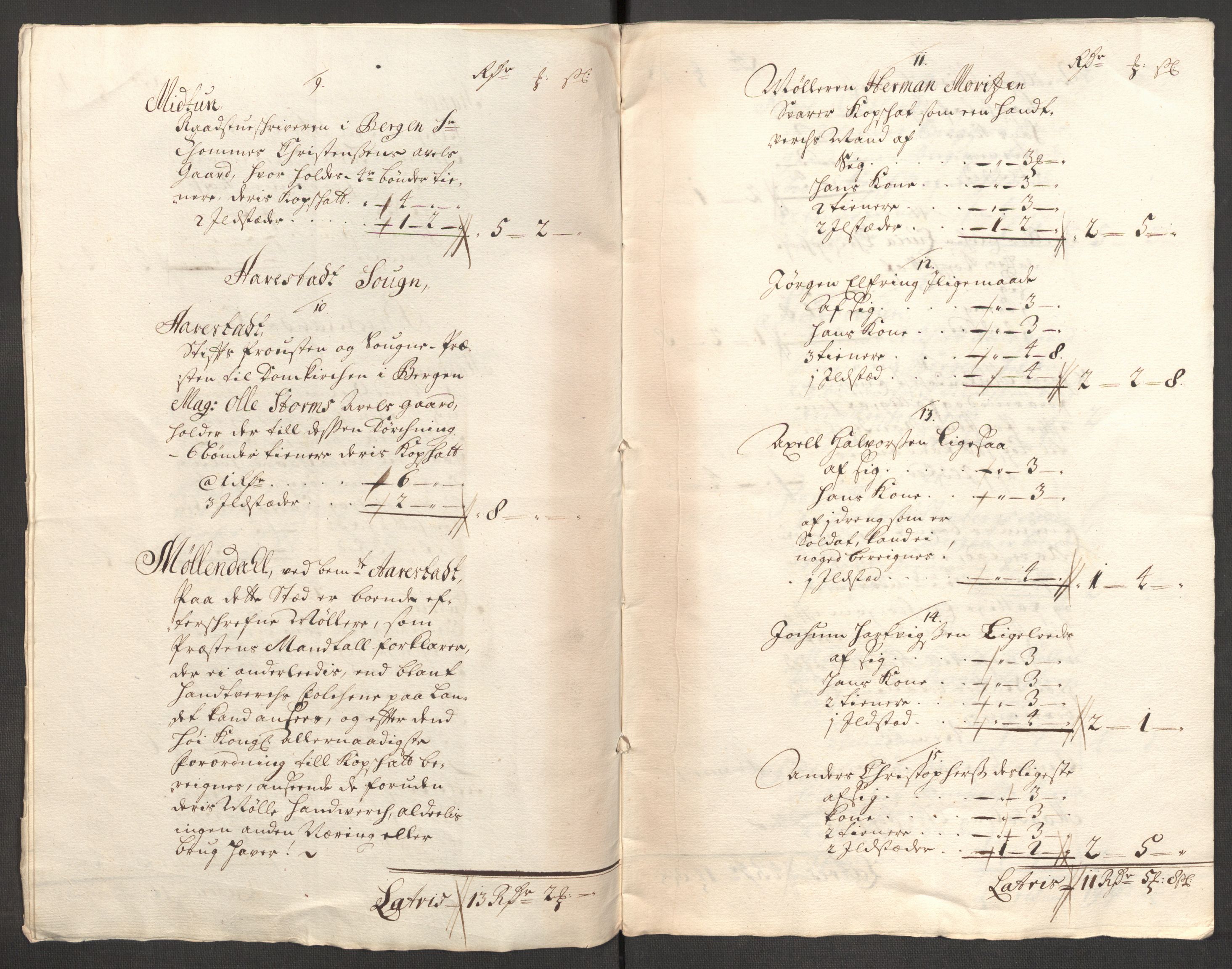 Rentekammeret inntil 1814, Reviderte regnskaper, Fogderegnskap, AV/RA-EA-4092/R51/L3192: Fogderegnskap Nordhordland og Voss, 1711, s. 201