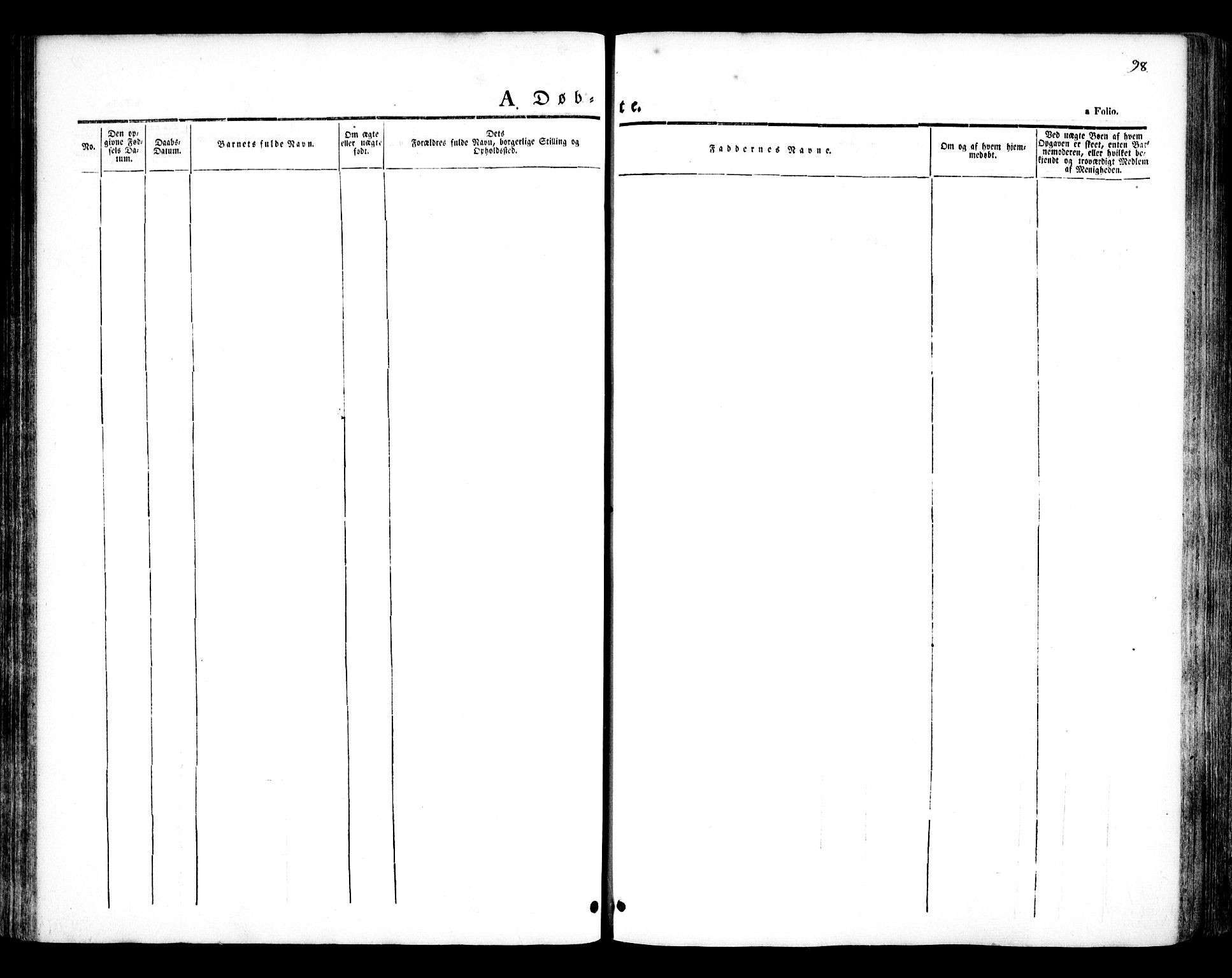 Glemmen prestekontor Kirkebøker, SAO/A-10908/F/Fa/L0005: Ministerialbok nr. 5, 1838-1852, s. 98