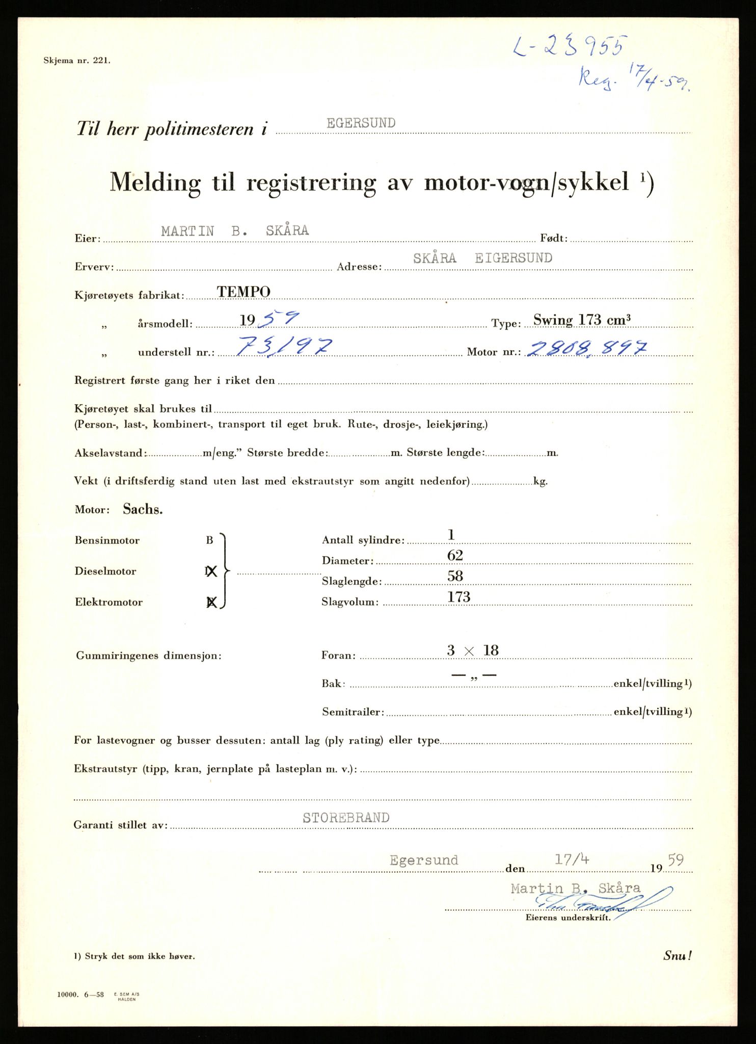 Stavanger trafikkstasjon, AV/SAST-A-101942/0/F/L0040: L-22800 - L-23999, 1930-1971, s. 2155