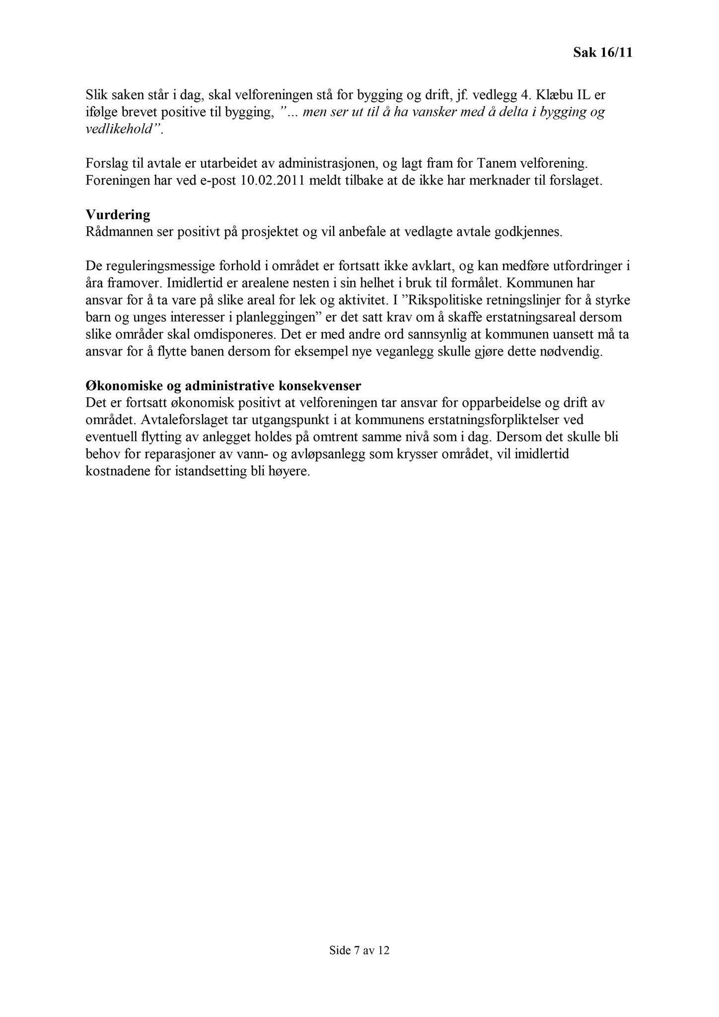 Klæbu Kommune, TRKO/KK/02-FS/L004: Formannsskapet - Møtedokumenter, 2011, s. 220