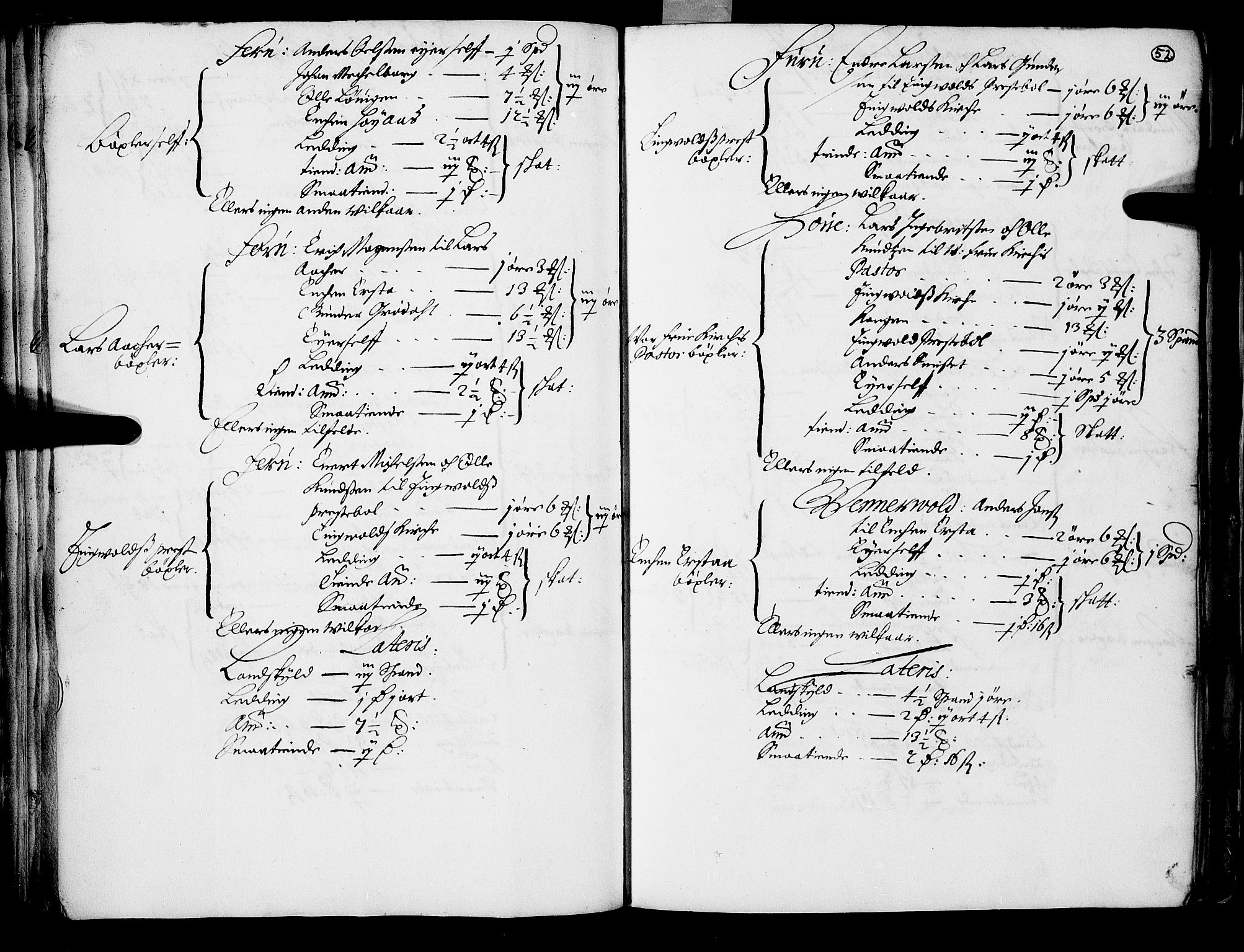 Rentekammeret inntil 1814, Realistisk ordnet avdeling, AV/RA-EA-4070/N/Nb/Nba/L0047: Nordmøre len, 1667, s. 51b-52a