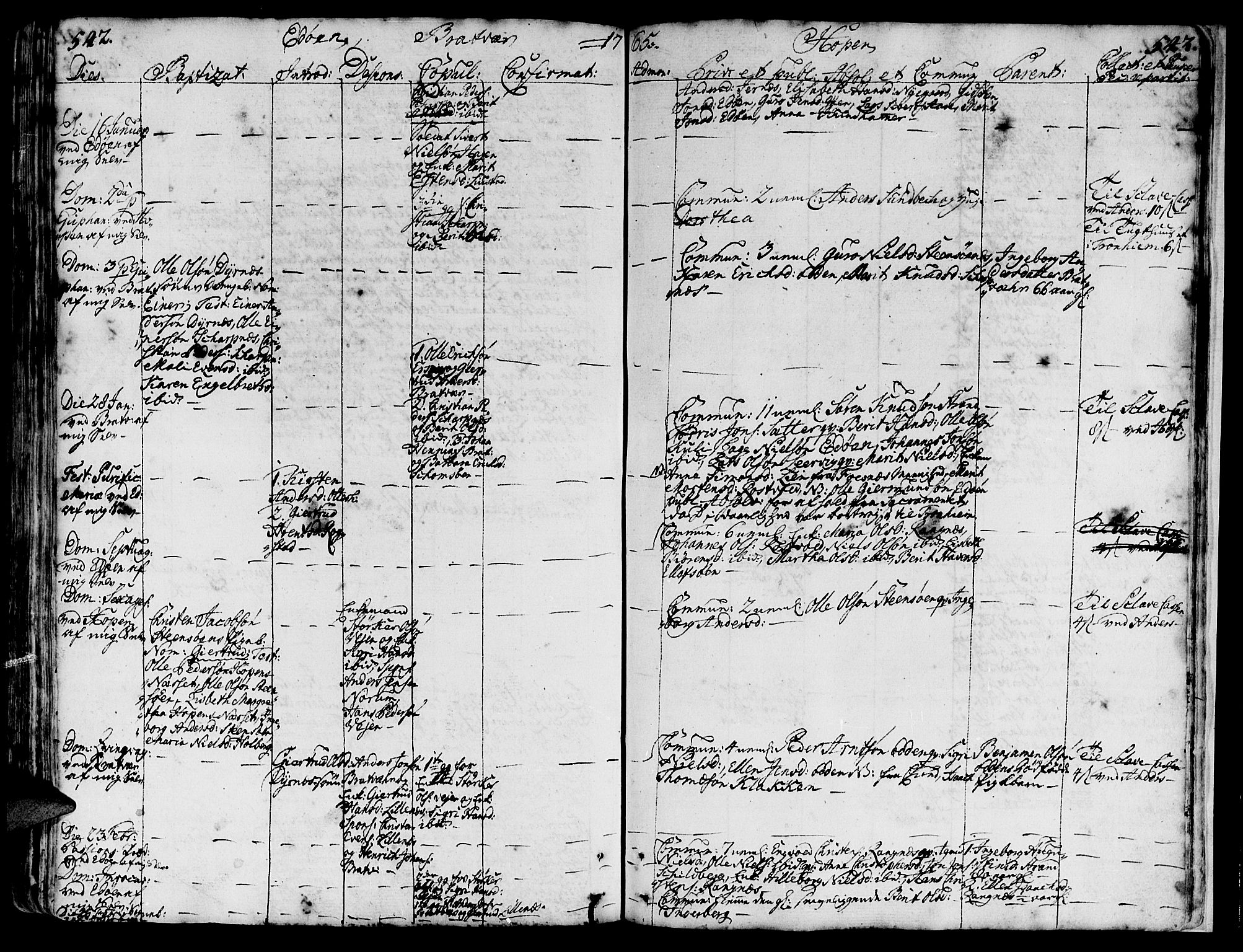 Ministerialprotokoller, klokkerbøker og fødselsregistre - Møre og Romsdal, AV/SAT-A-1454/581/L0931: Ministerialbok nr. 581A01, 1751-1765, s. 542-543