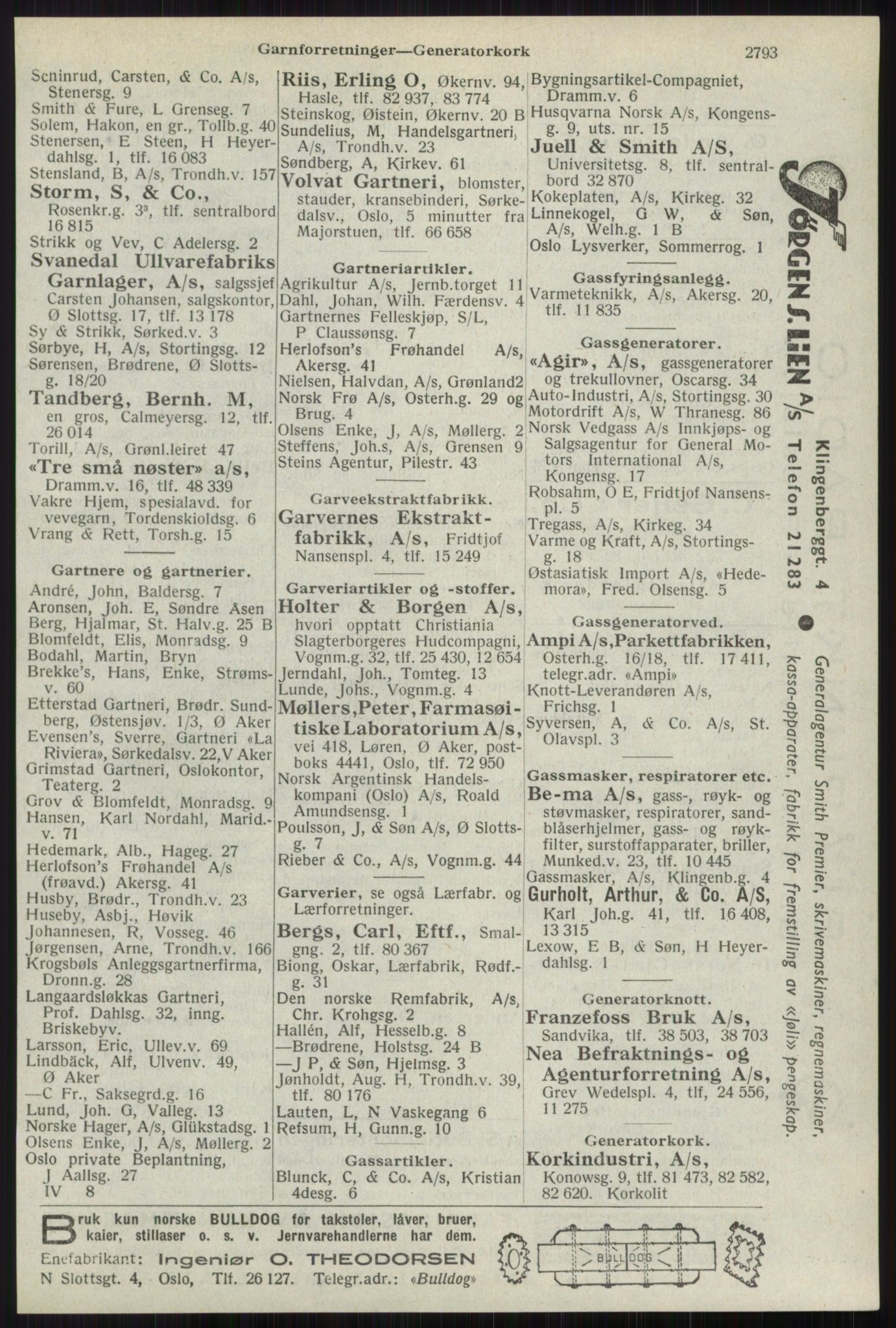 Kristiania/Oslo adressebok, PUBL/-, 1941, s. 2793