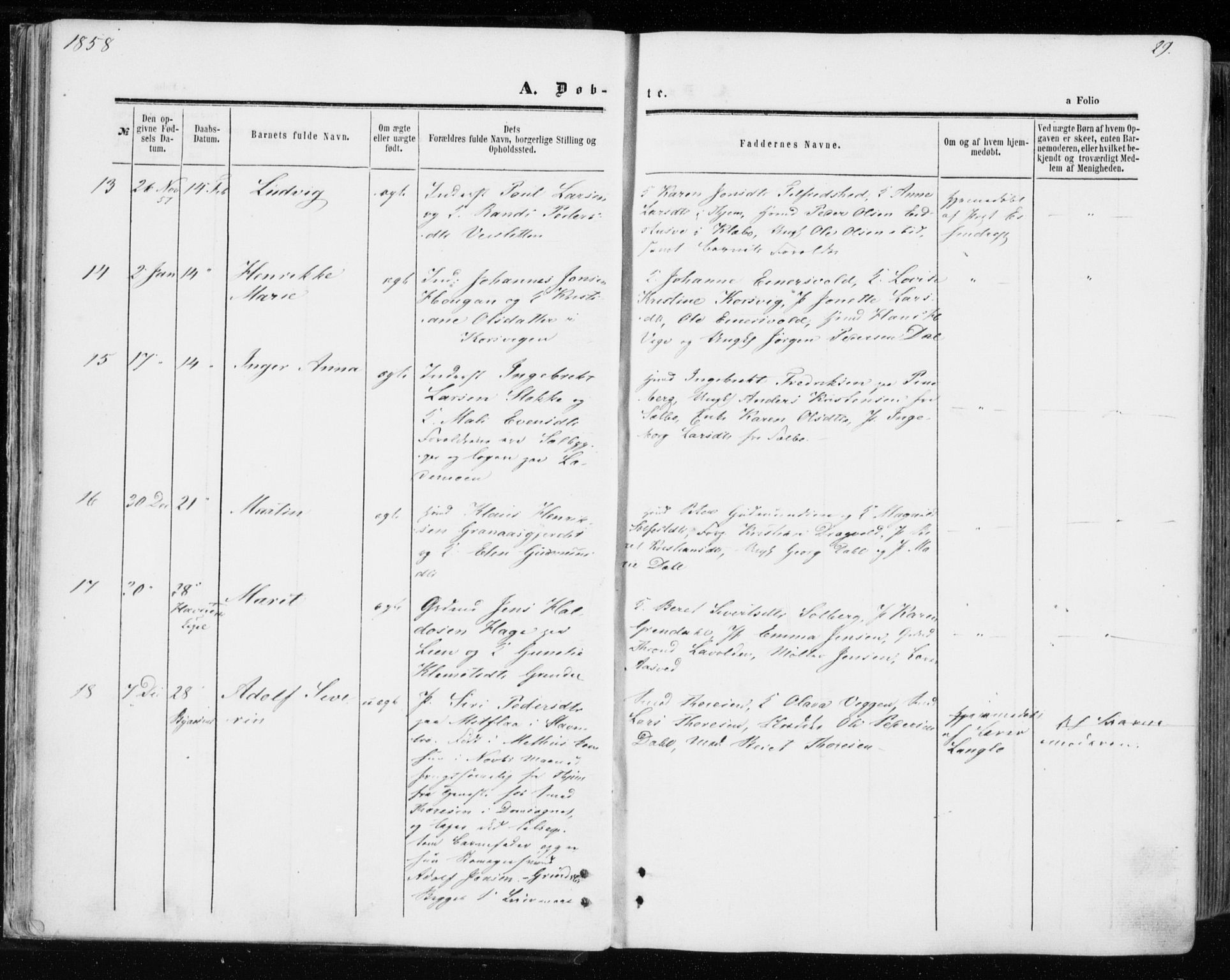 Ministerialprotokoller, klokkerbøker og fødselsregistre - Sør-Trøndelag, SAT/A-1456/606/L0292: Ministerialbok nr. 606A07, 1856-1865, s. 29
