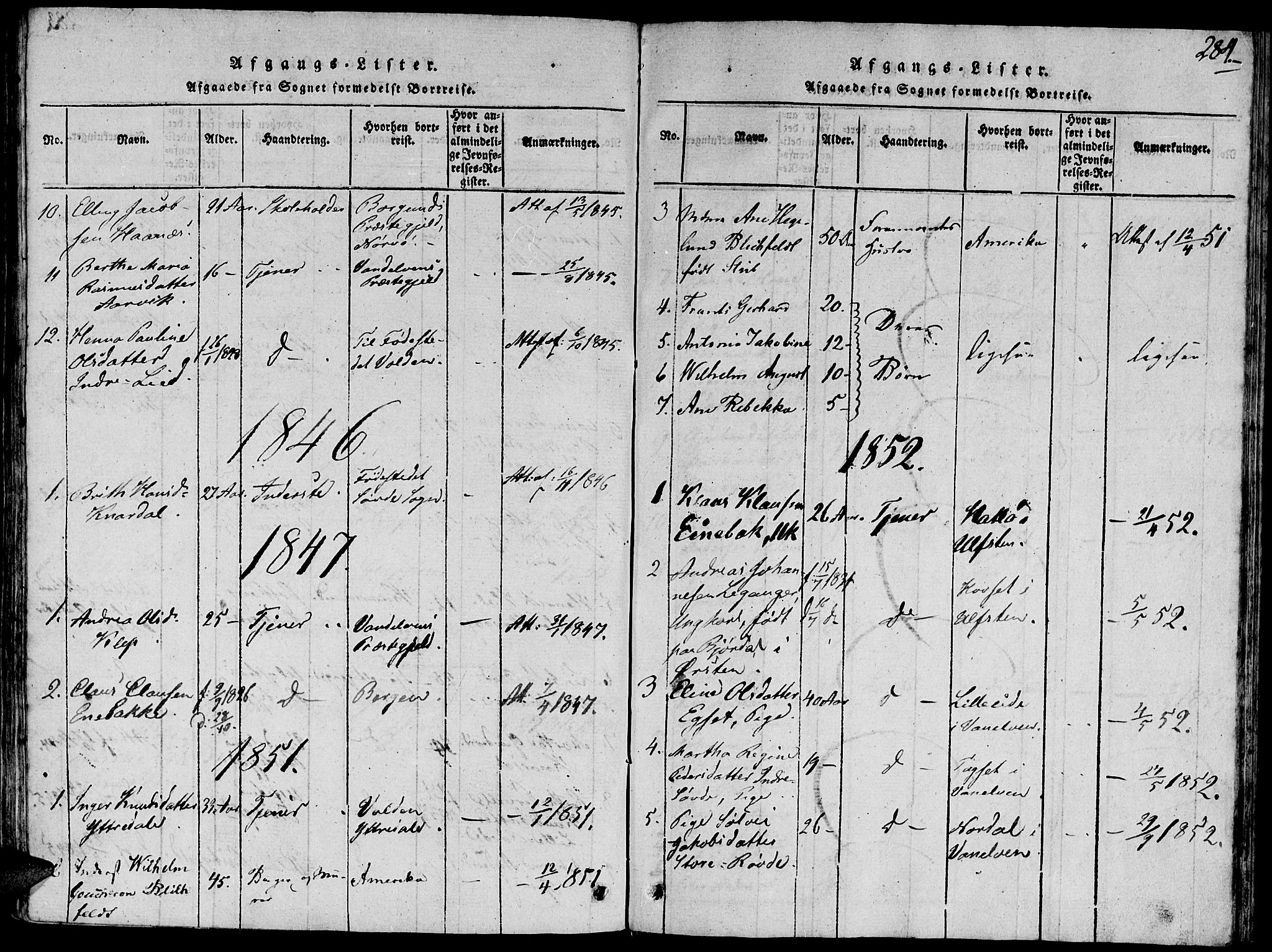 Ministerialprotokoller, klokkerbøker og fødselsregistre - Møre og Romsdal, SAT/A-1454/504/L0054: Ministerialbok nr. 504A01, 1816-1861, s. 284