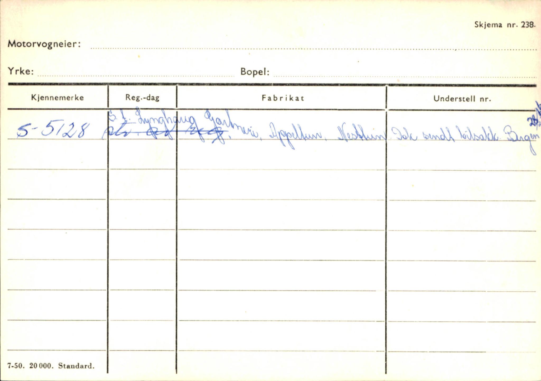 Statens vegvesen, Sogn og Fjordane vegkontor, SAB/A-5301/4/F/L0131: Eigarregister Høyanger P-Å. Stryn S-Å, 1945-1975, s. 590