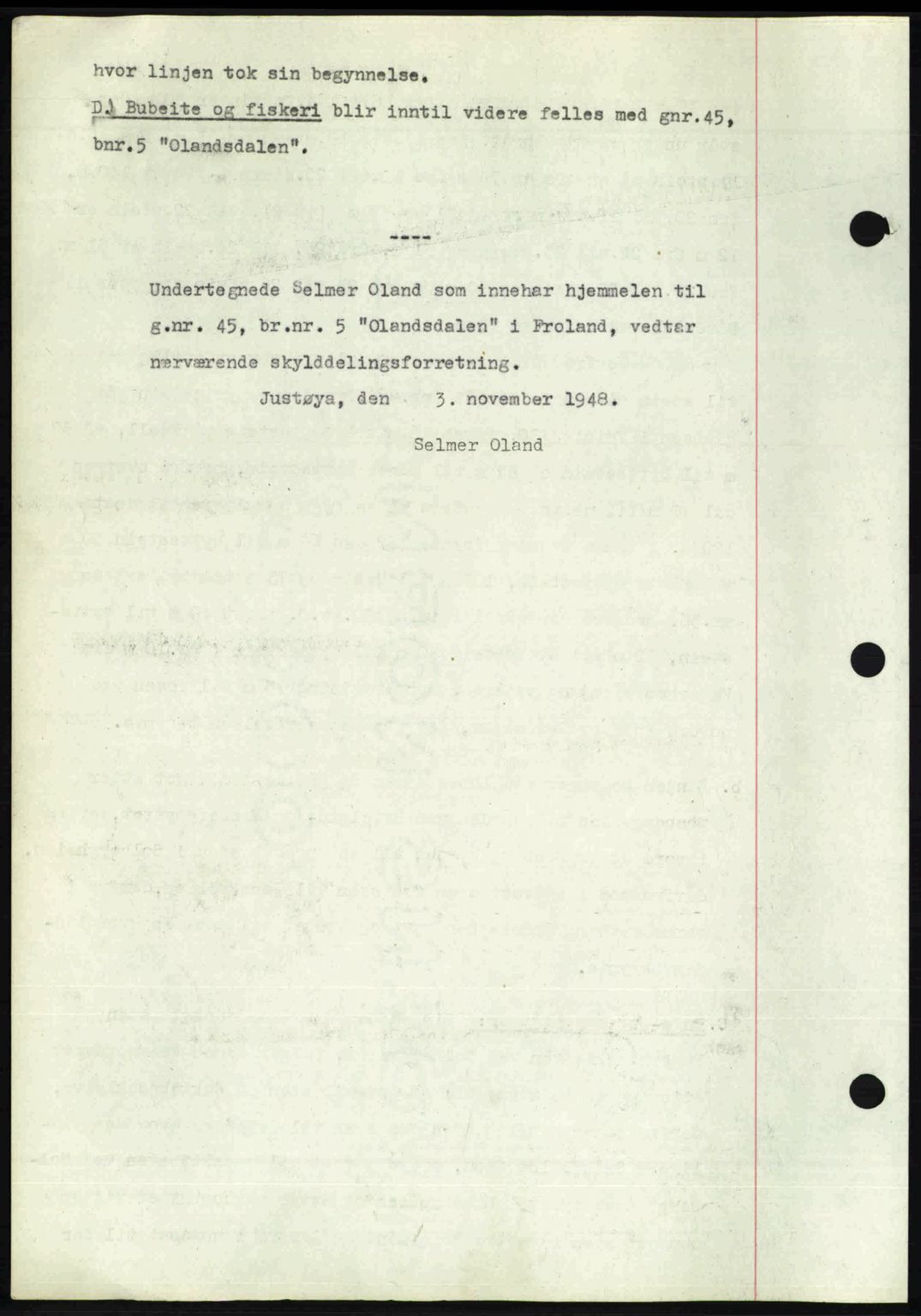 Nedenes sorenskriveri, SAK/1221-0006/G/Gb/Gba/L0059: Pantebok nr. A11, 1948-1948, Dagboknr: 1585/1948