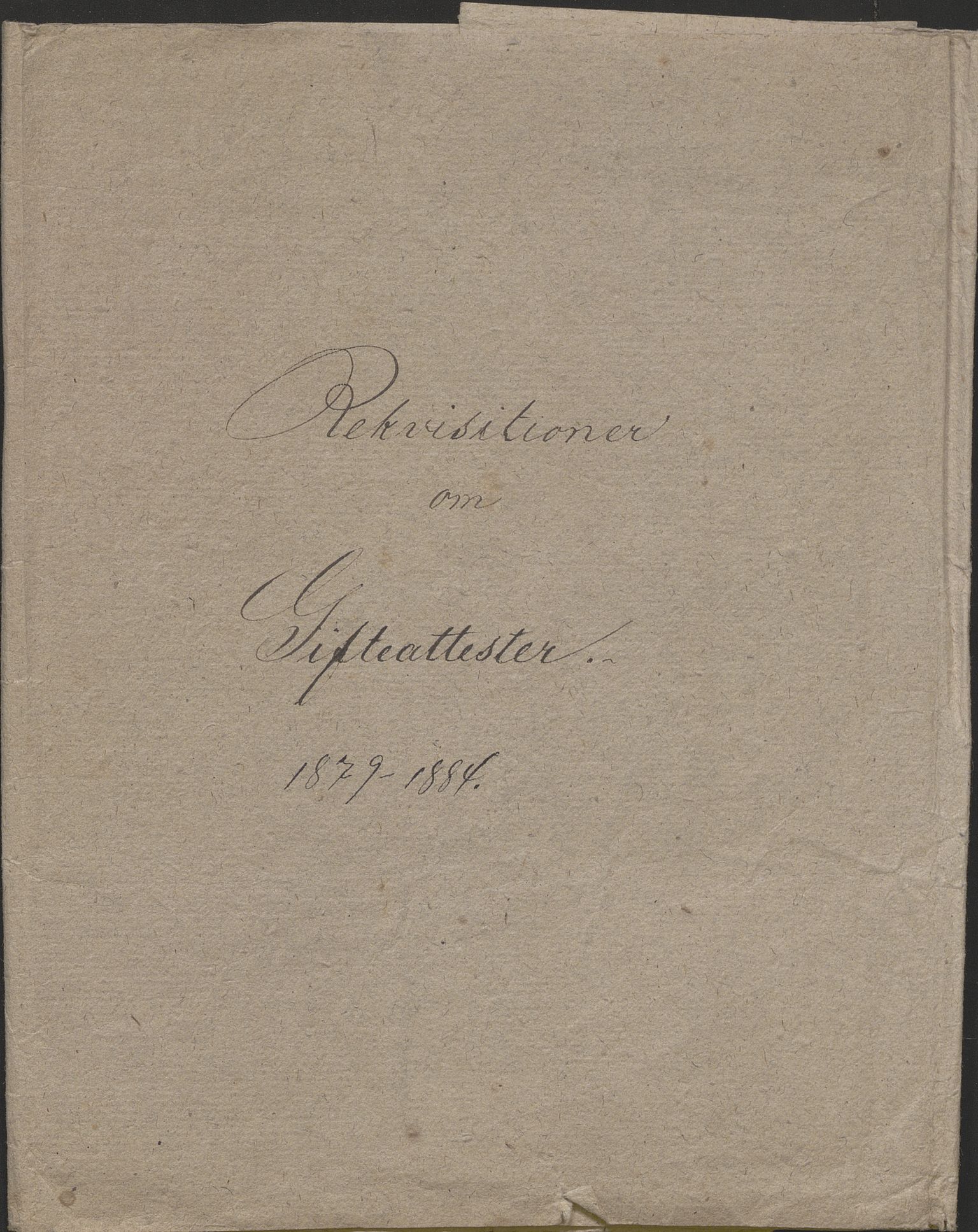 Nordfjord sorenskriveri, SAB/A-2801/1/08/08c/L0001: Vigde, 1851-1884, s. 1