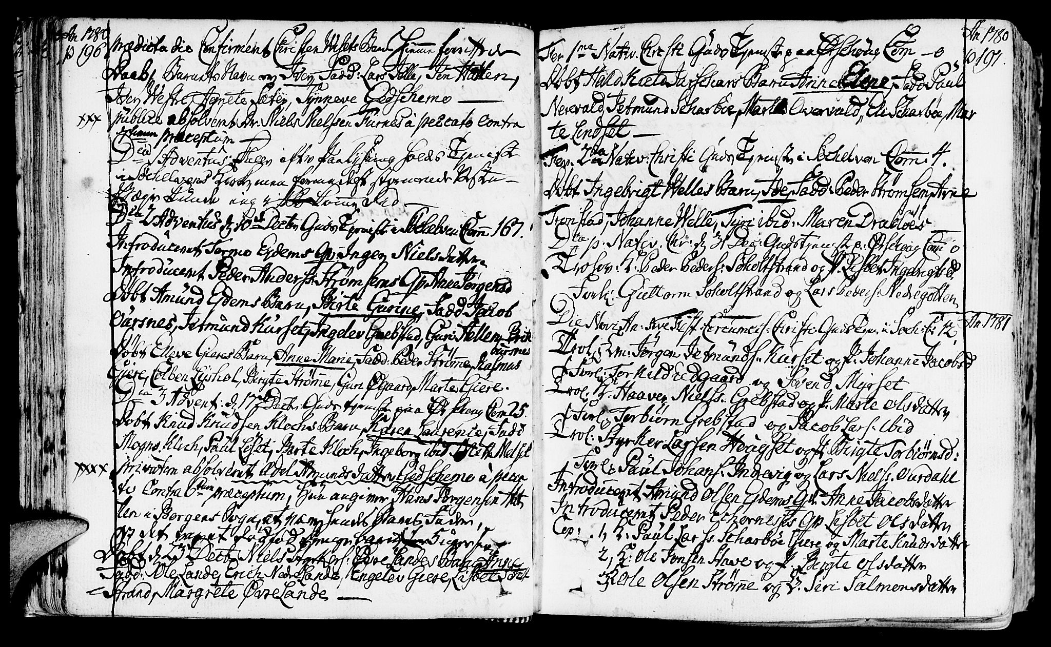 Ministerialprotokoller, klokkerbøker og fødselsregistre - Møre og Romsdal, AV/SAT-A-1454/522/L0308: Ministerialbok nr. 522A03, 1773-1809, s. 196-197