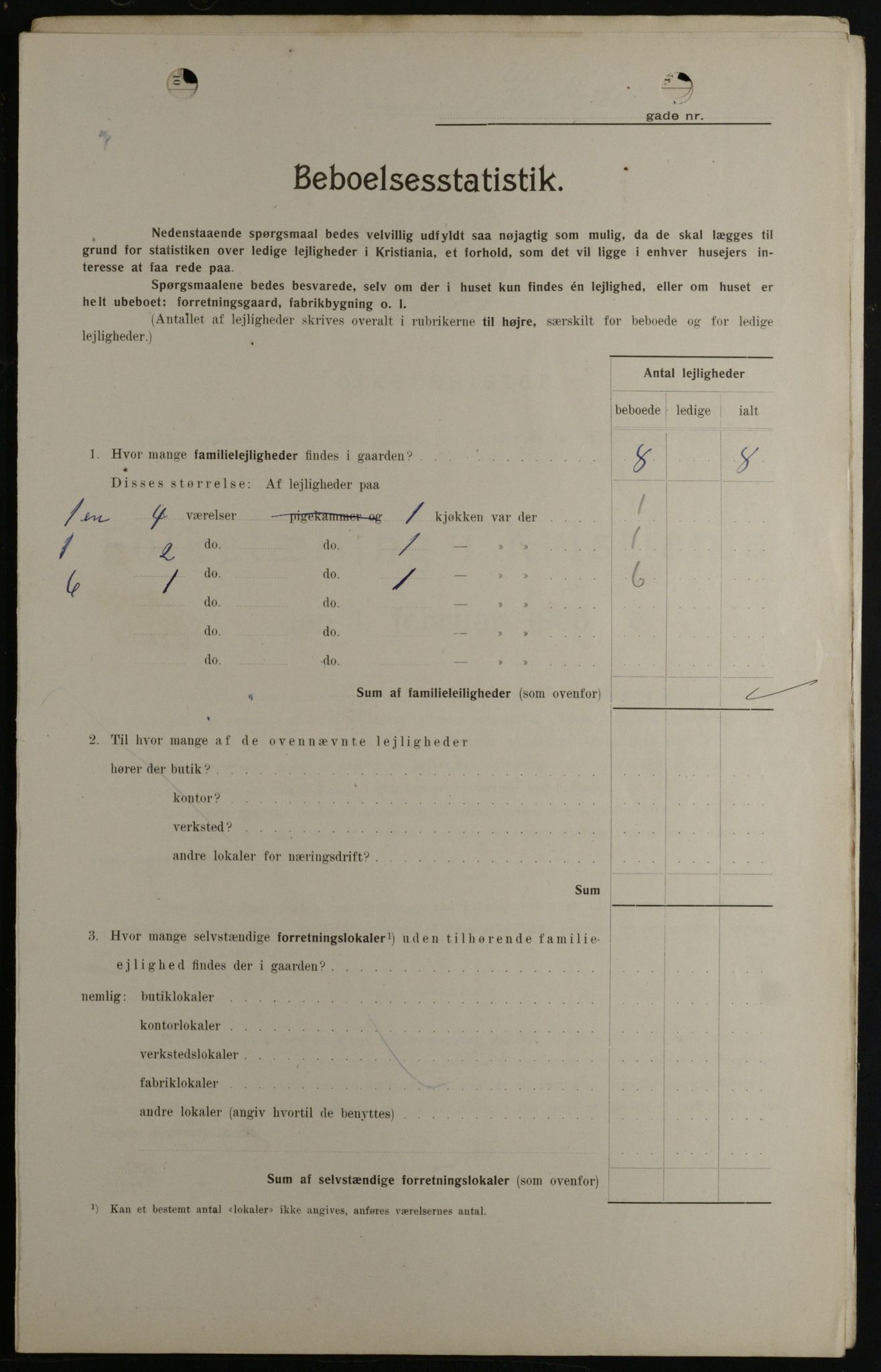 OBA, Kommunal folketelling 1.2.1908 for Kristiania kjøpstad, 1908, s. 30735