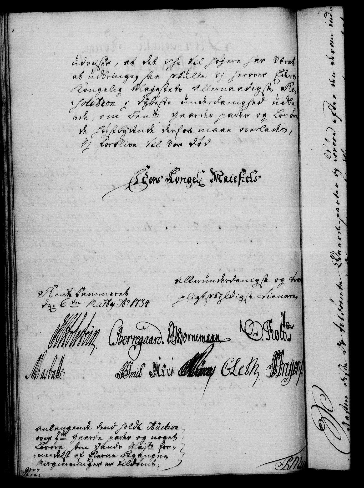 Rentekammeret, Kammerkanselliet, RA/EA-3111/G/Gf/Gfa/L0017: Norsk relasjons- og resolusjonsprotokoll (merket RK 52.17), 1734, s. 189