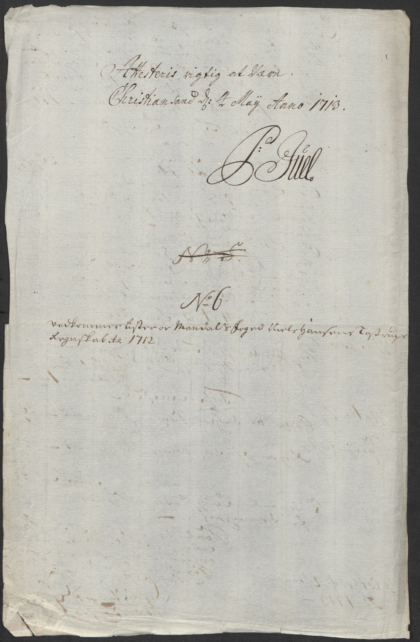 Rentekammeret inntil 1814, Reviderte regnskaper, Fogderegnskap, RA/EA-4092/R43/L2555: Fogderegnskap Lista og Mandal, 1712, s. 63