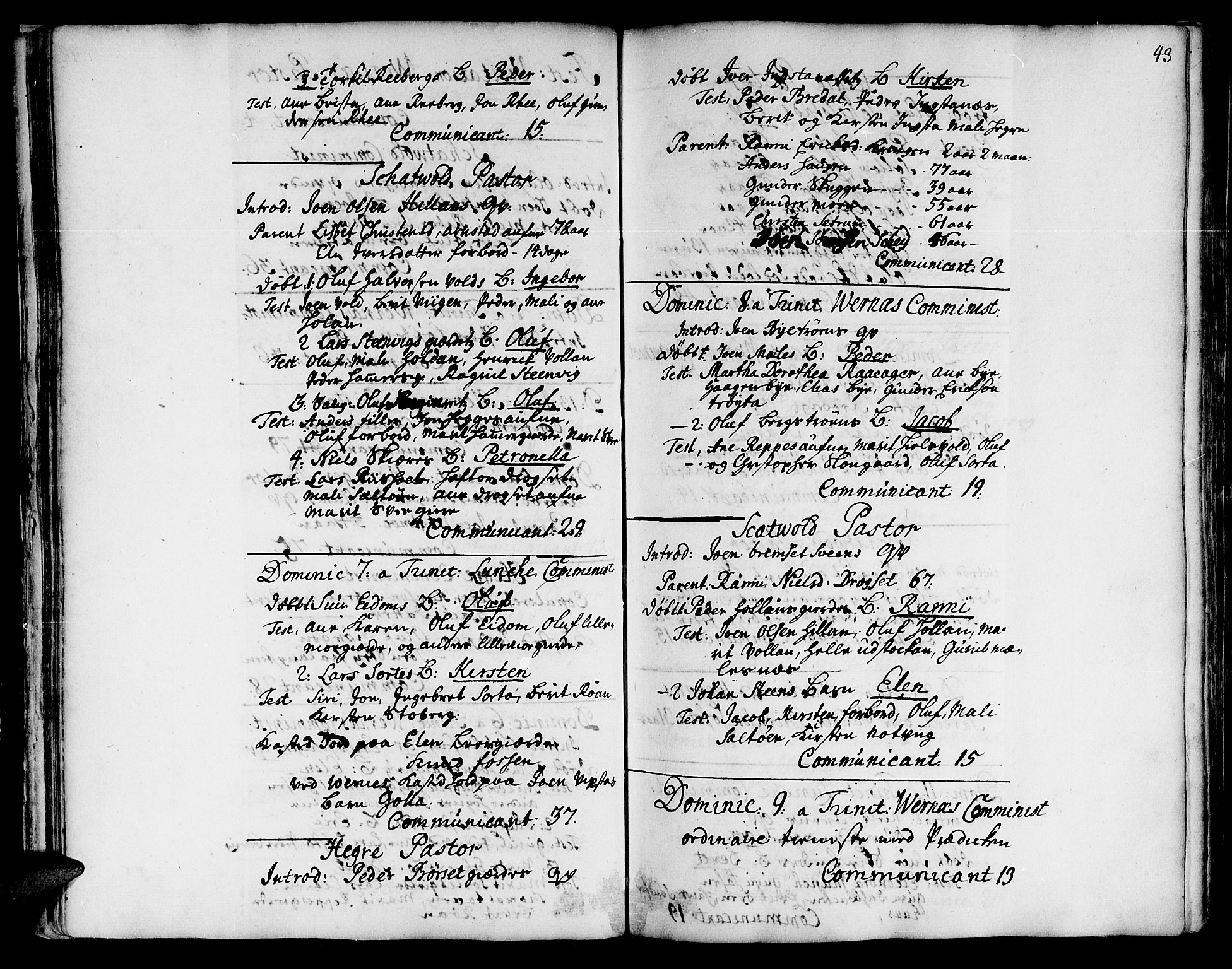 Ministerialprotokoller, klokkerbøker og fødselsregistre - Nord-Trøndelag, AV/SAT-A-1458/709/L0056: Ministerialbok nr. 709A04, 1740-1756, s. 43