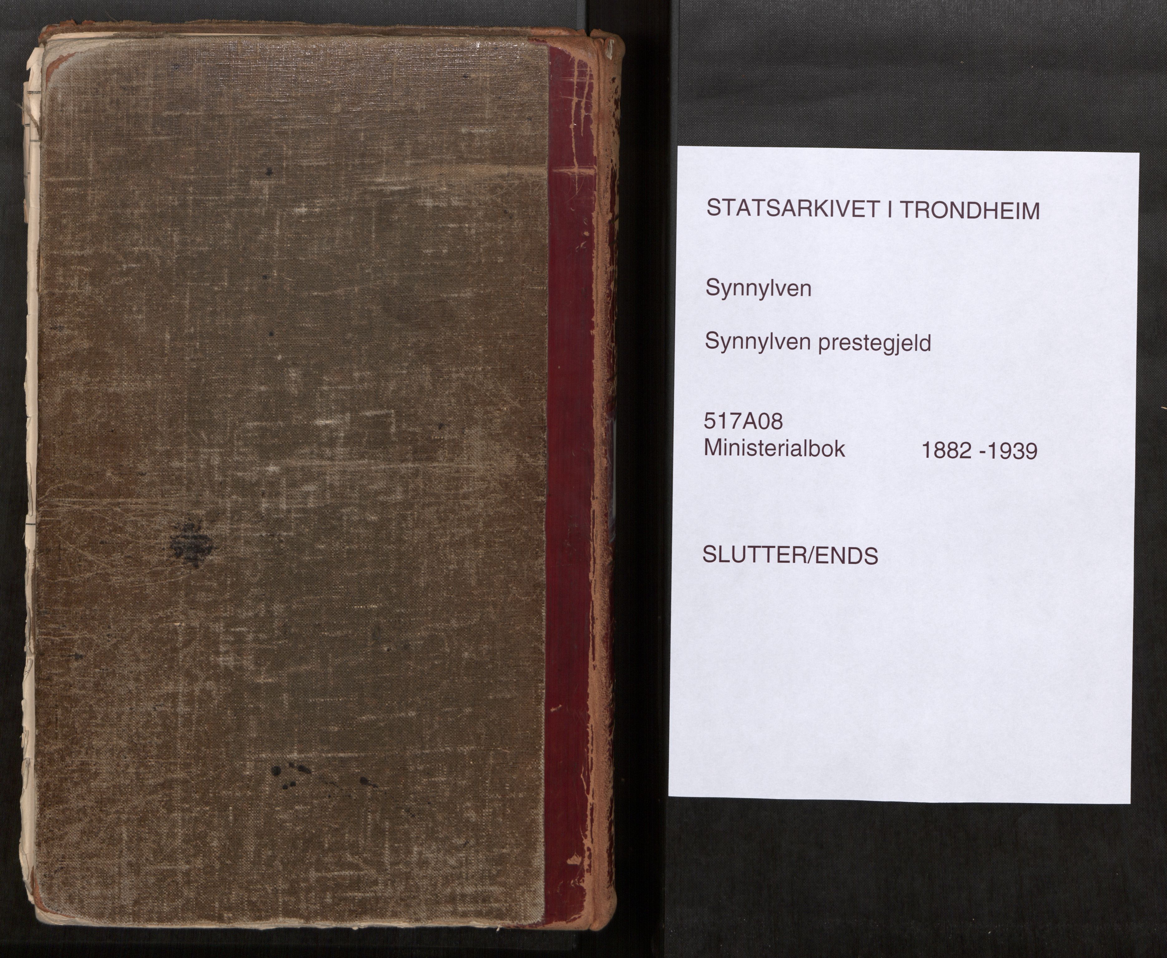 Sunnylven sokneprestkontor, SAT/A-1007: Ministerialbok nr. 517A08, 1882-1939