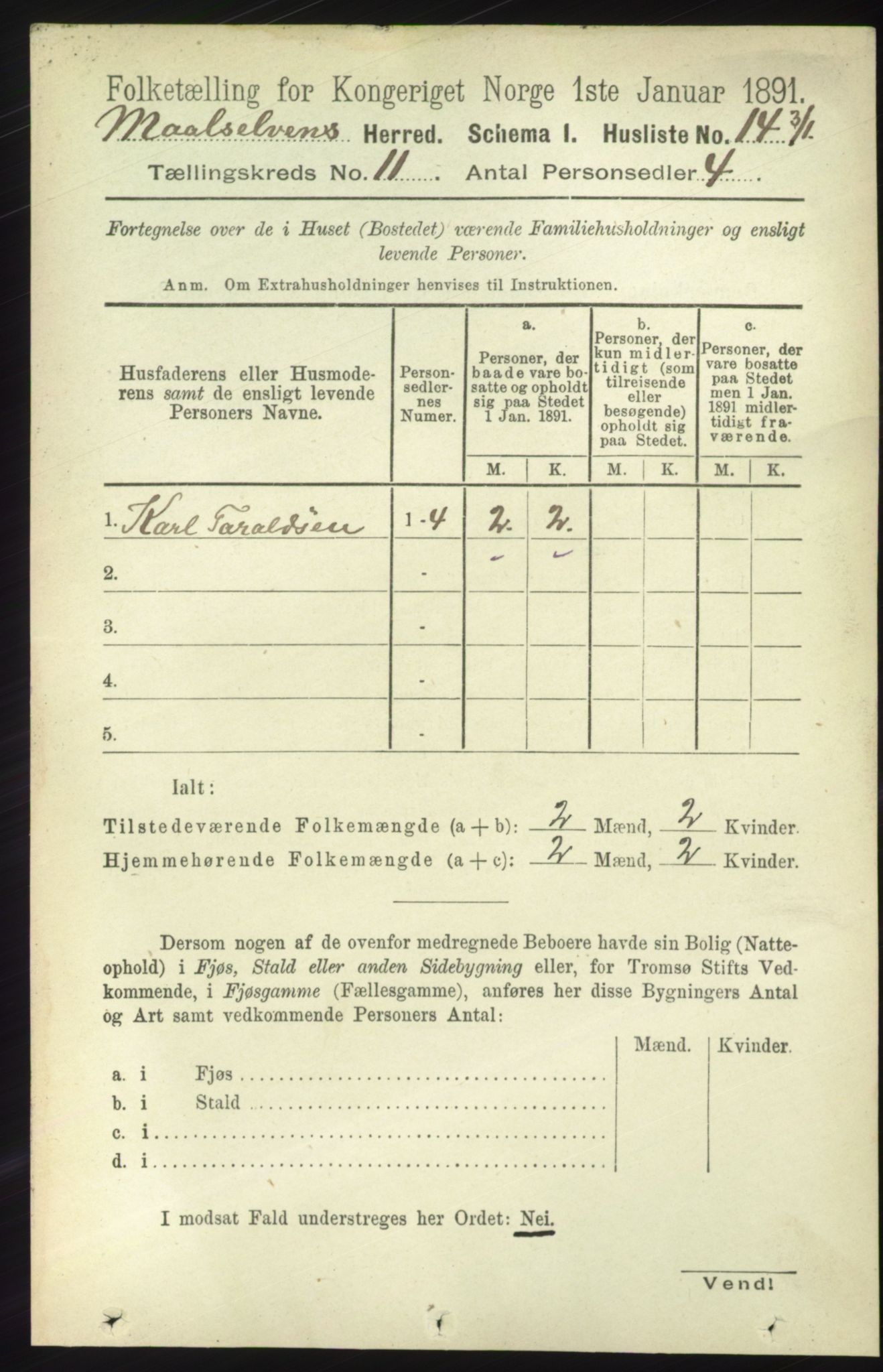 RA, Folketelling 1891 for 1924 Målselv herred, 1891, s. 3205