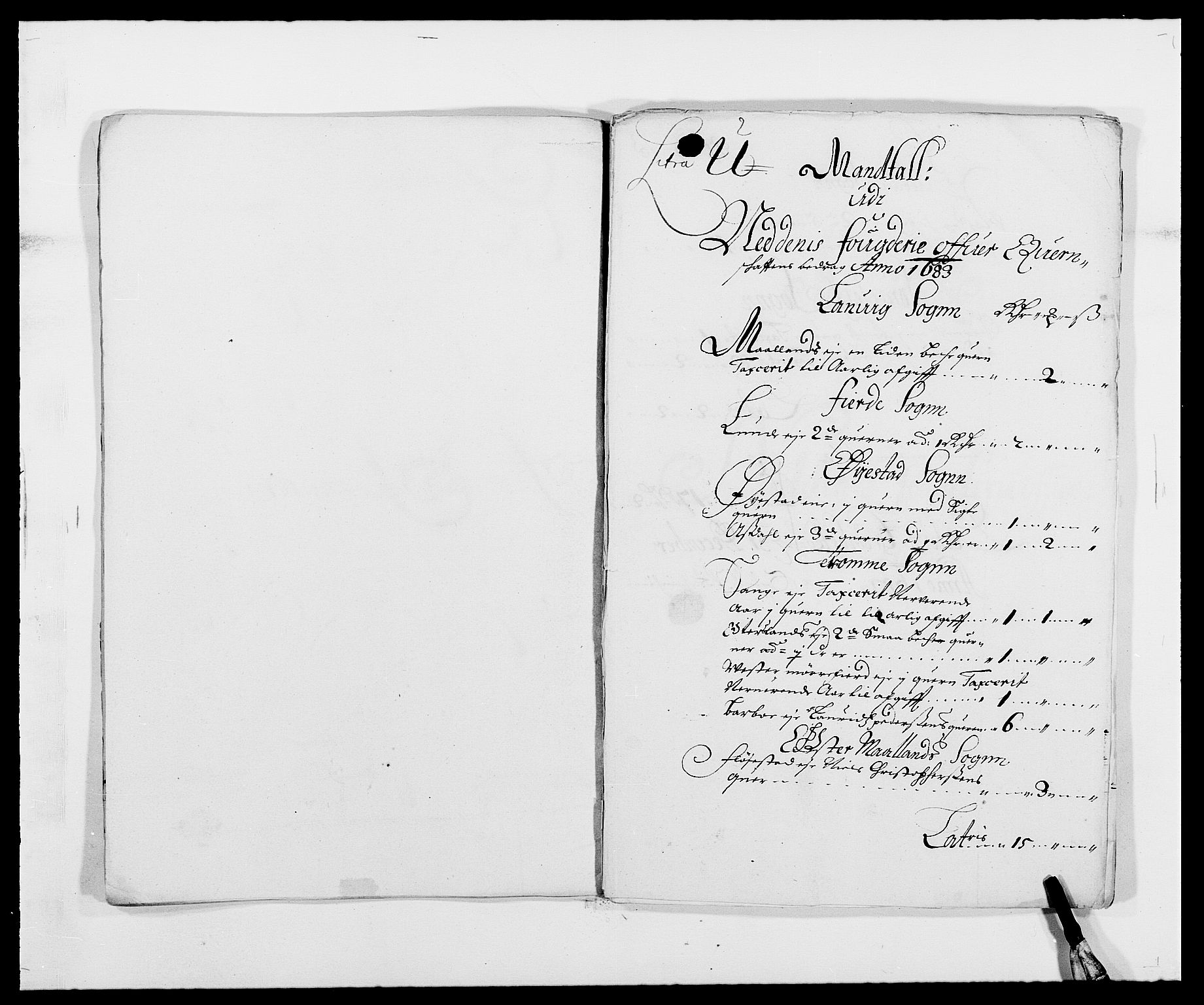 Rentekammeret inntil 1814, Reviderte regnskaper, Fogderegnskap, AV/RA-EA-4092/R39/L2305: Fogderegnskap Nedenes, 1683, s. 81