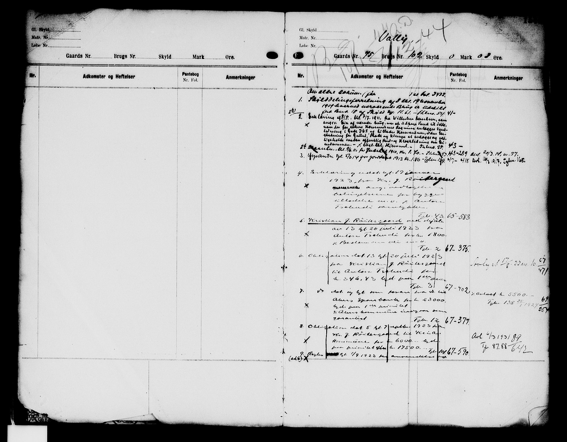 Aker herredsskriveri, SAO/A-10896/G/Ga/Gab/Gaba/L0027: Panteregister nr. I 27, 1910-1950, s. 15441