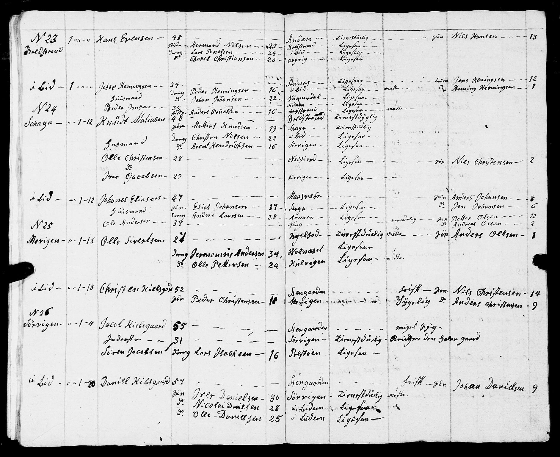 Fylkesmannen i Nordland, AV/SAT-A-0499/1.1/R/Ra/L0011/0002: -- / Innrulleringsmanntall for Herøy, 1809-1835, s. 60