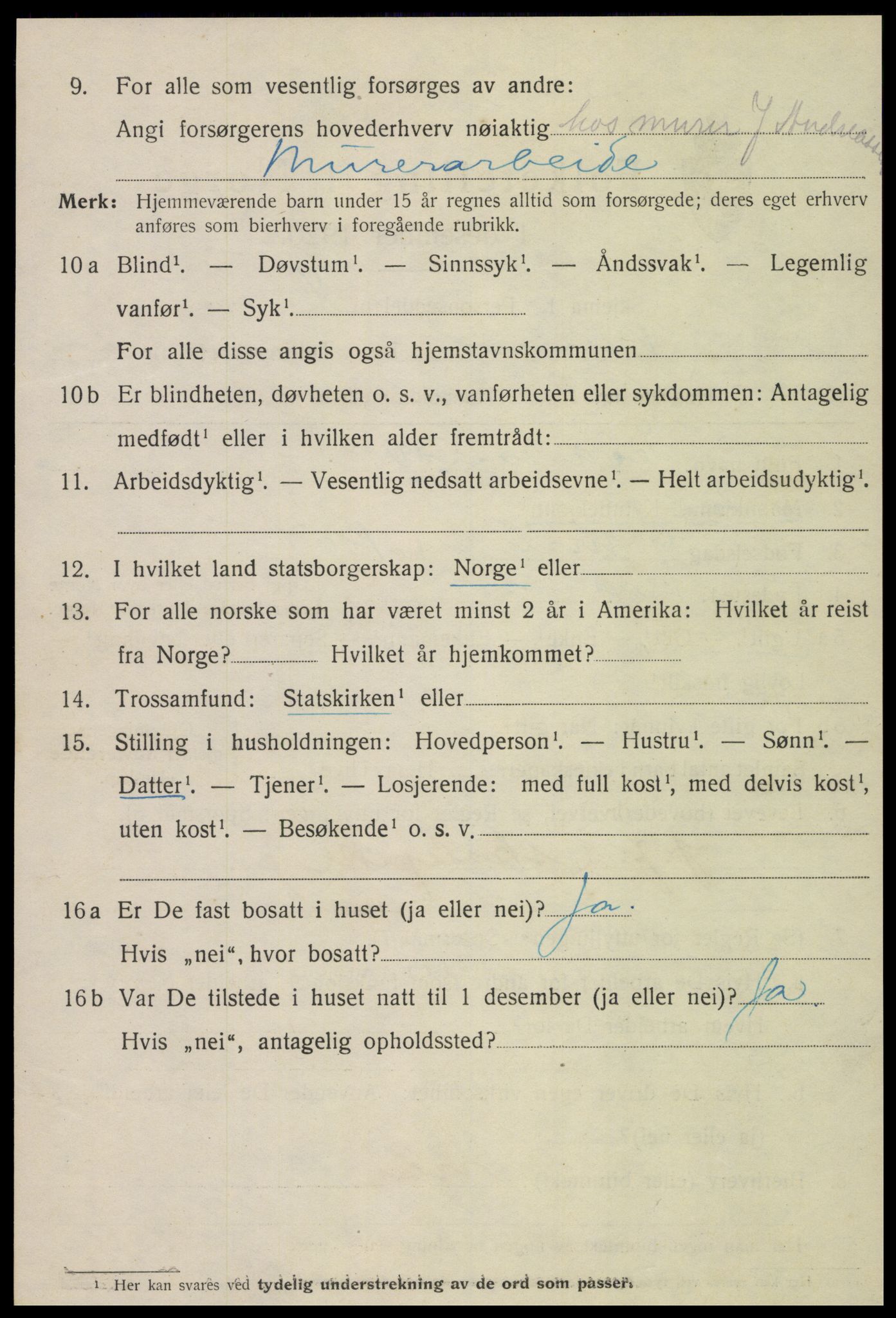 SAT, Folketelling 1920 for 1703 Namsos ladested, 1920, s. 3174