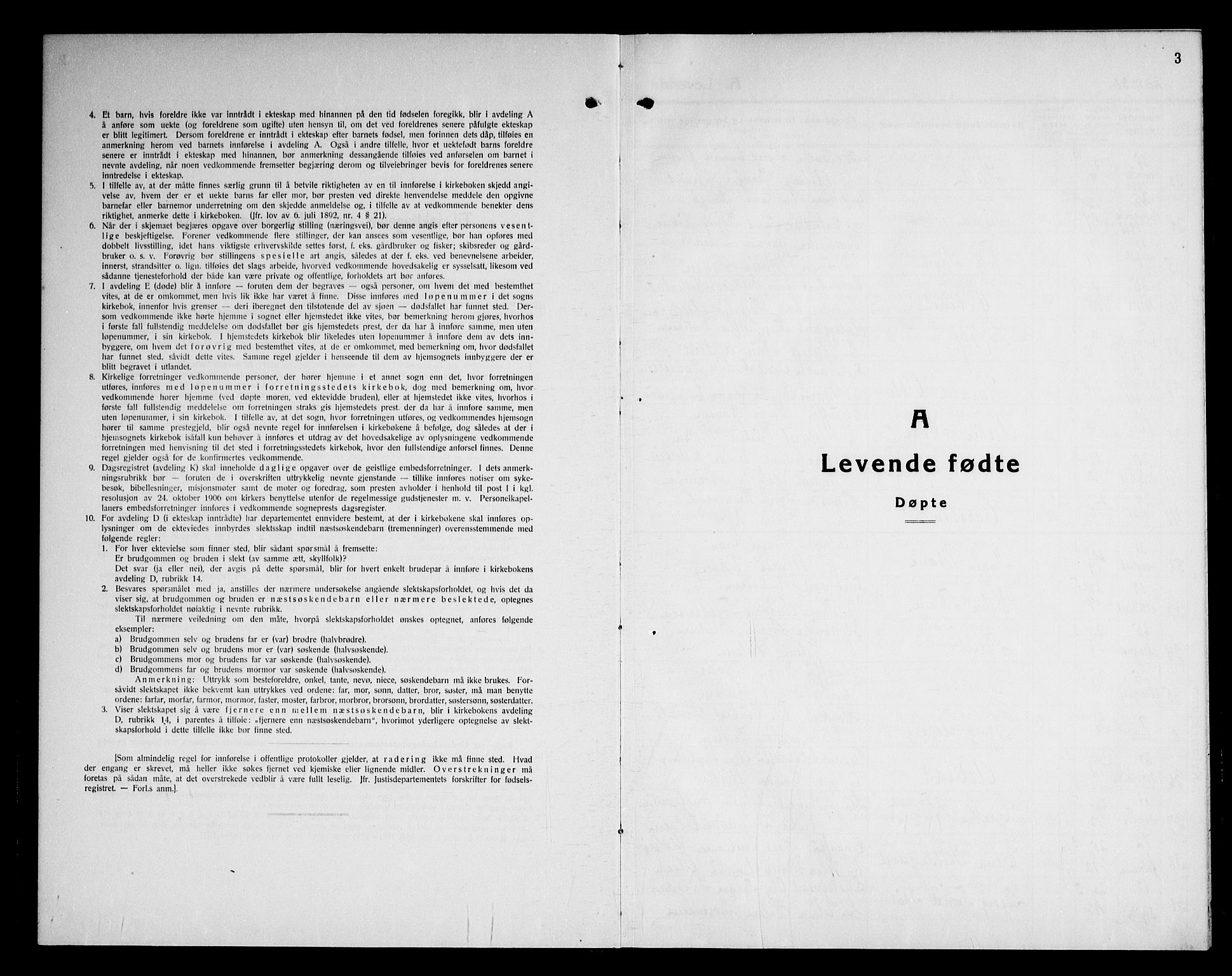 Vestre Bærum prestekontor Kirkebøker, SAO/A-10209a/G/L0002: Klokkerbok nr. 2, 1931-1947, s. 3